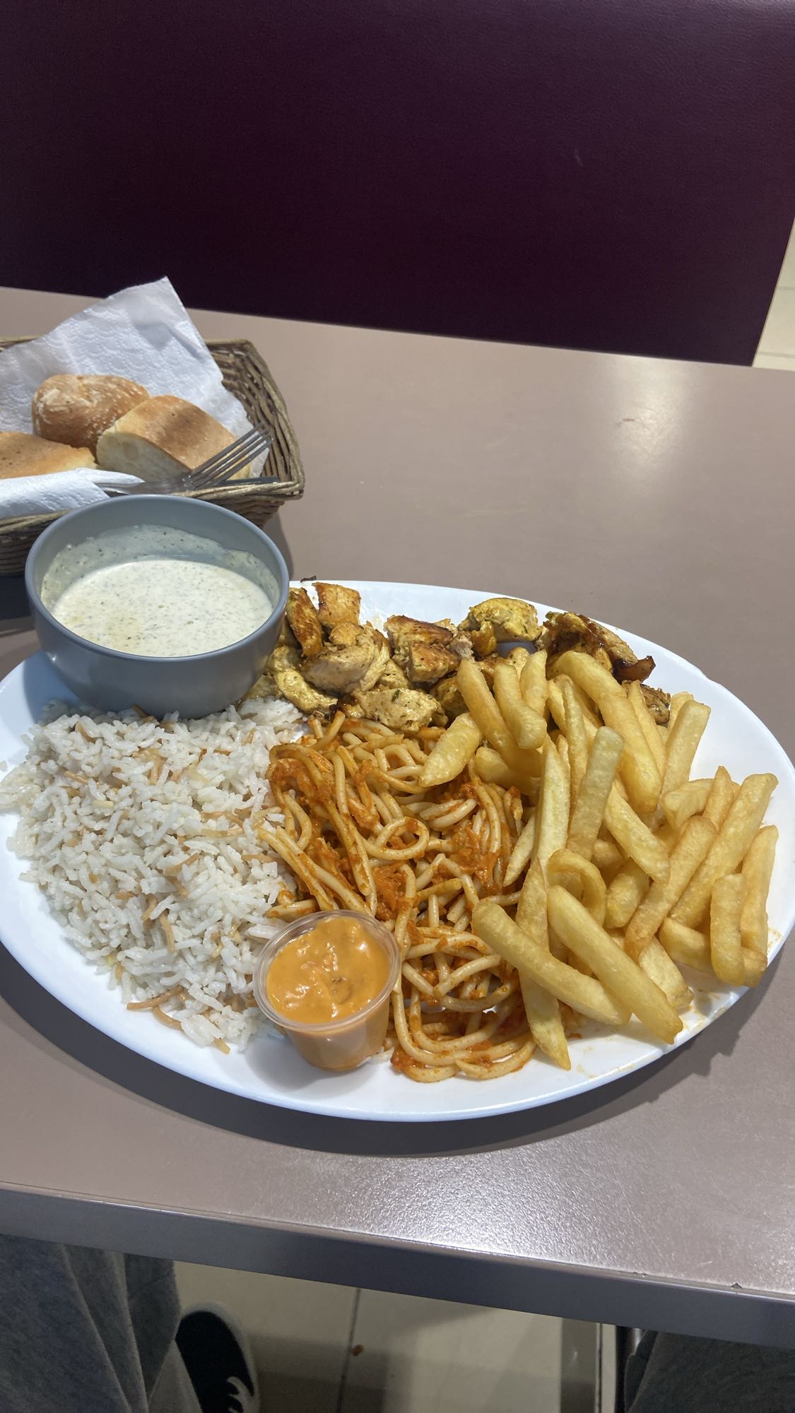 Assiette mixte poulet