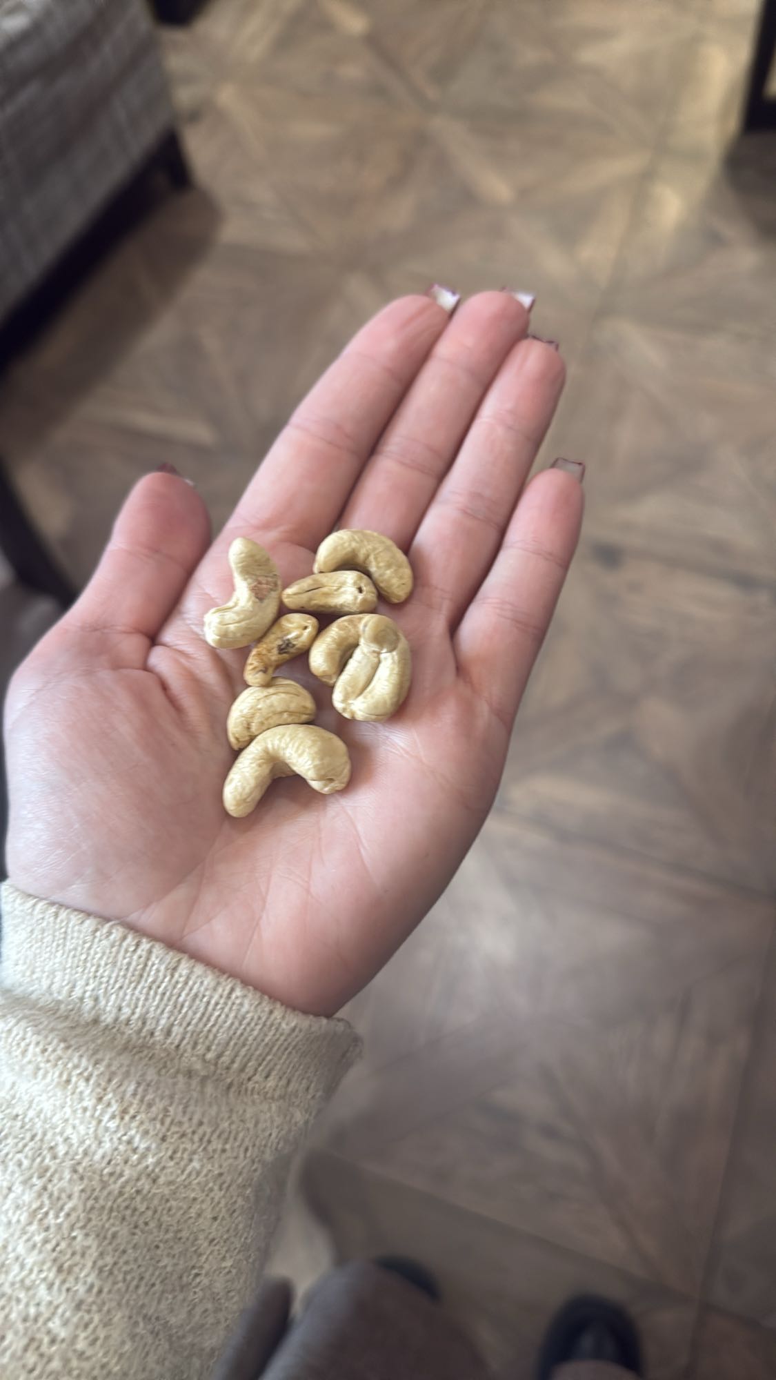 Noix de cajou en collation