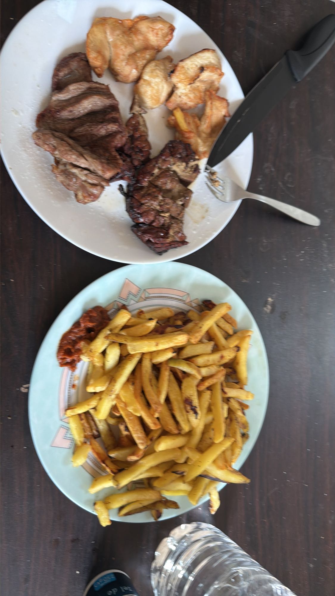 Viande et frites