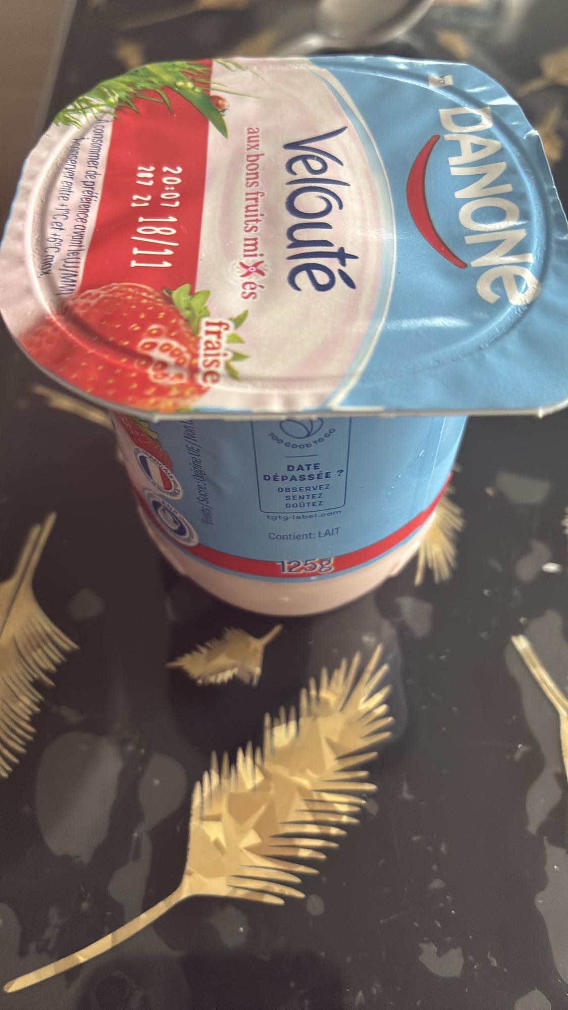 Yaourt fraise Danone