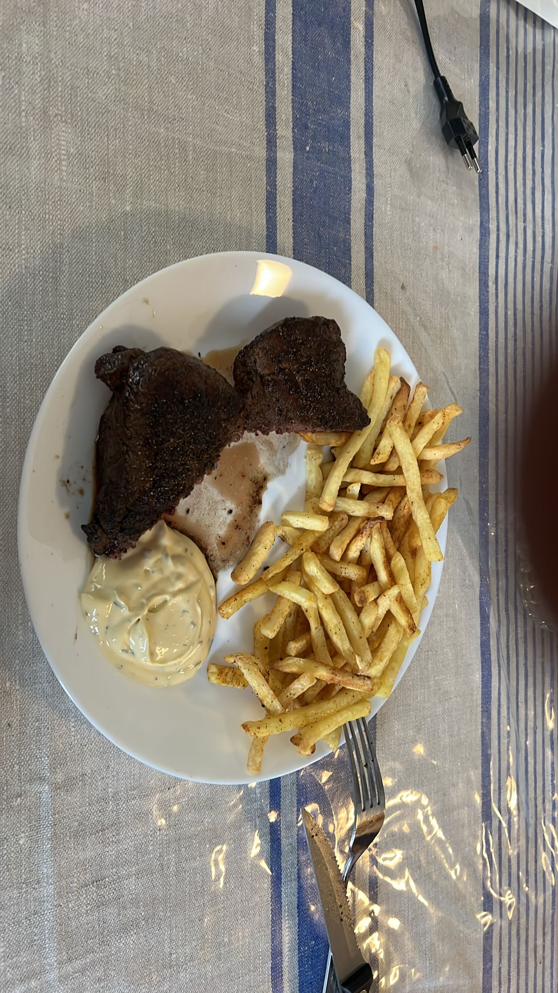 Biff med pommes & sås