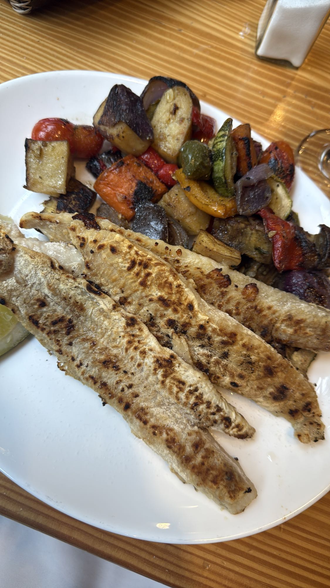 Pescado con verduras