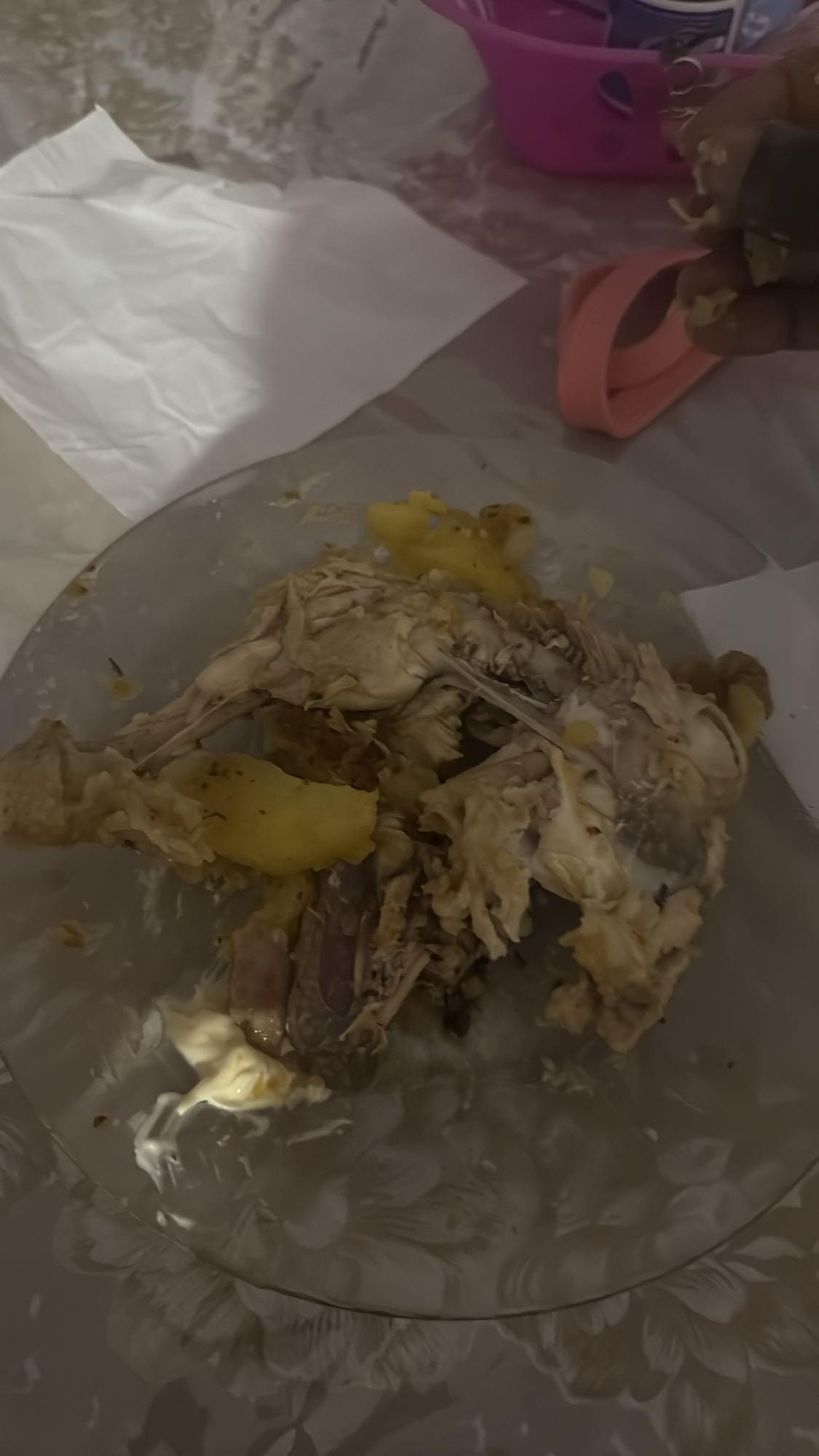 pollo hervido con papa