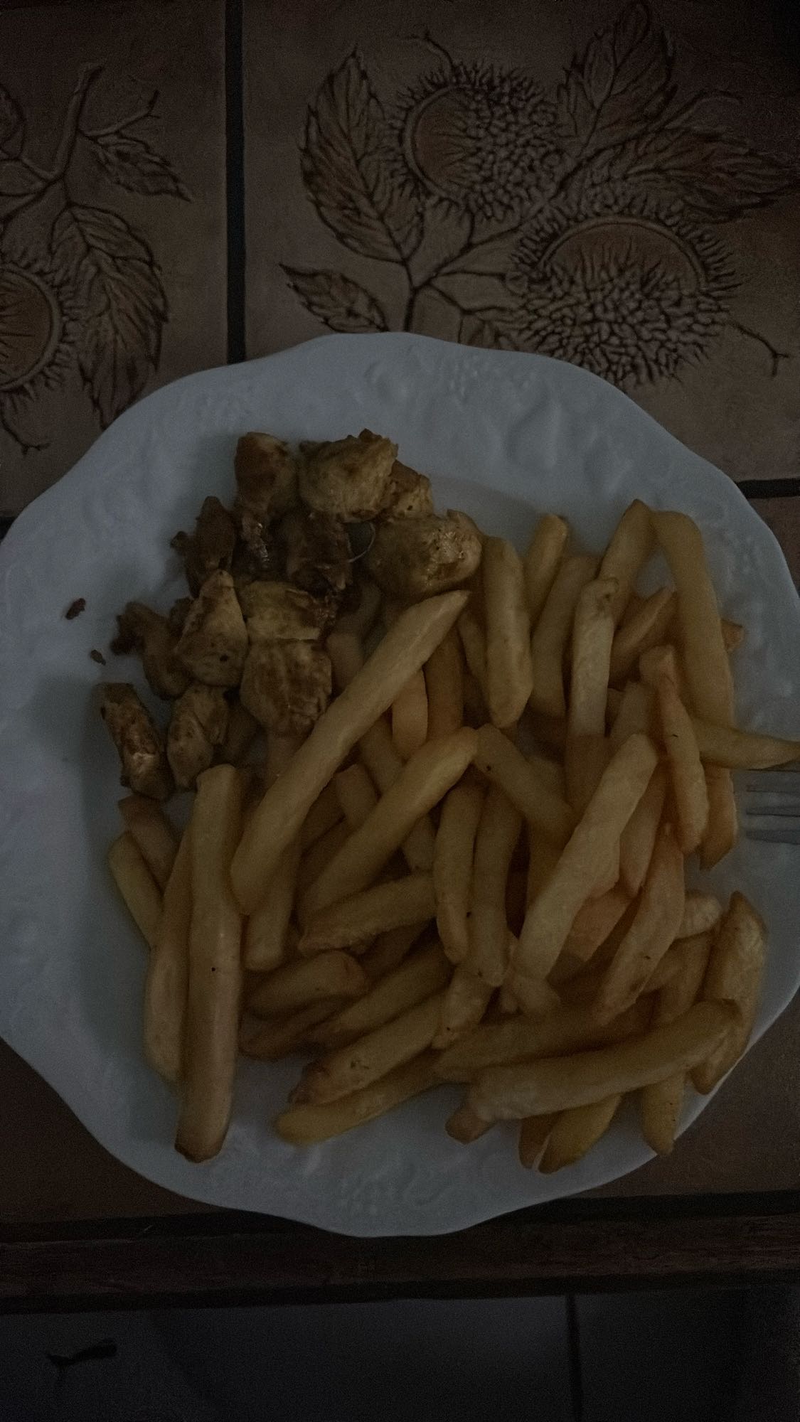 Poulet et frites