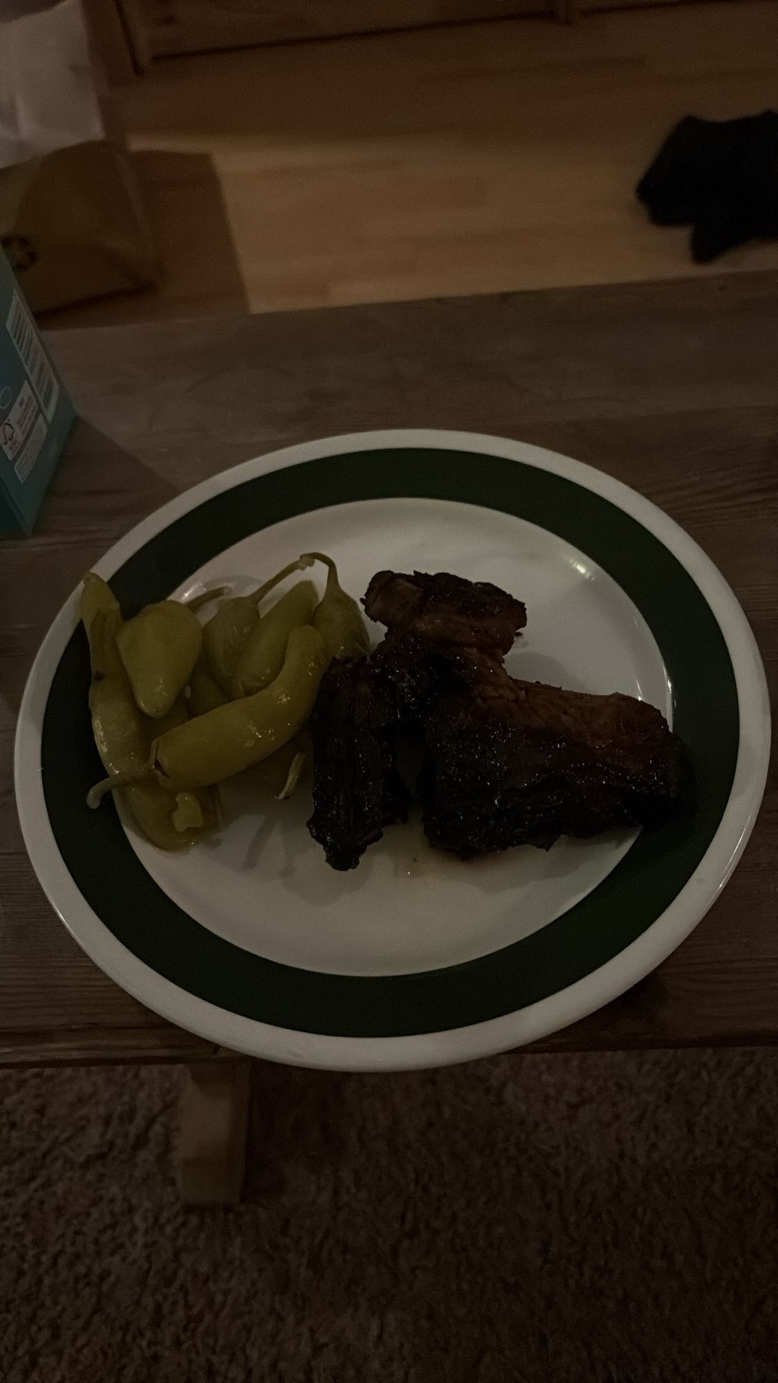 Revbensspjäll med pepperoni