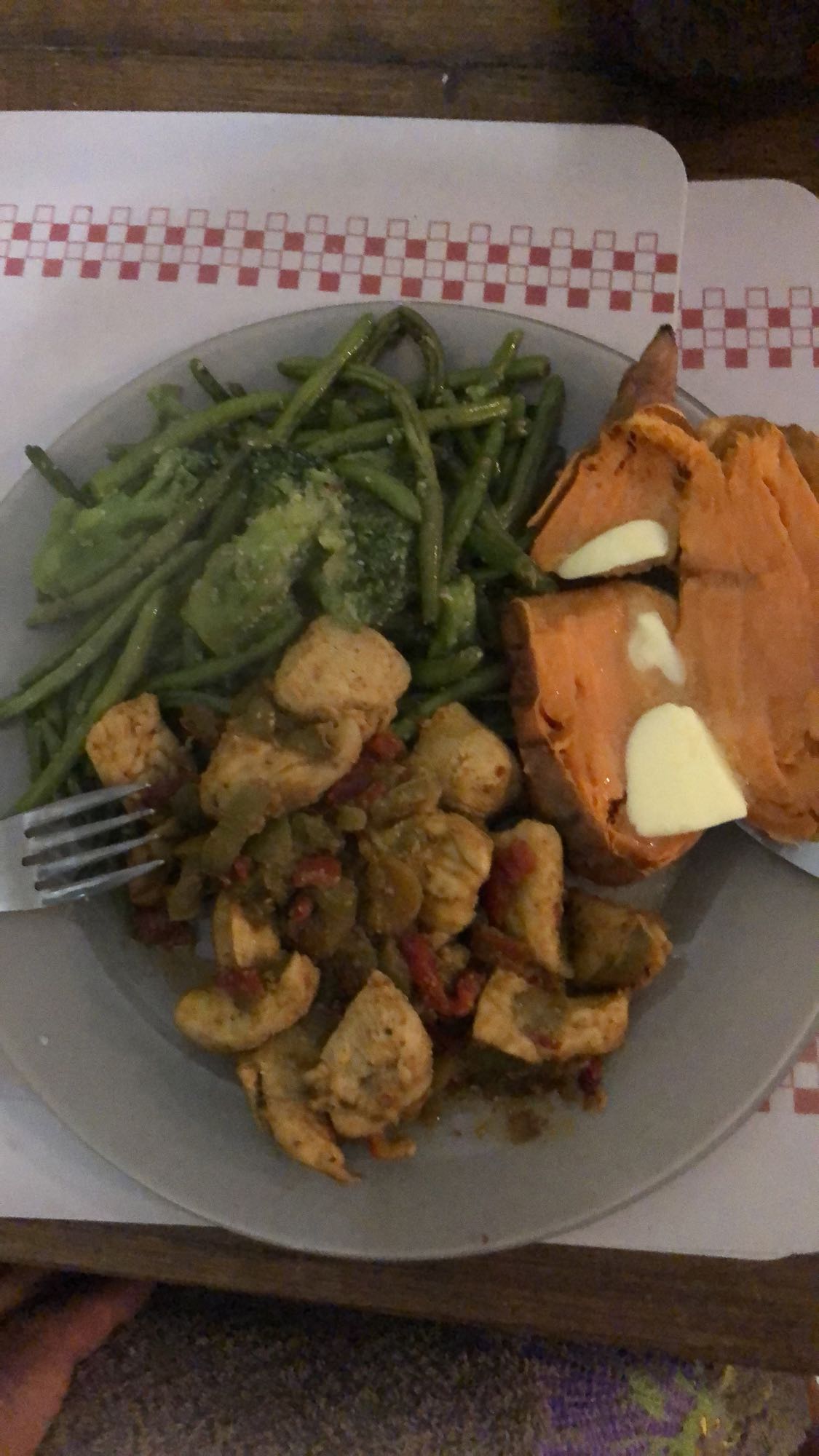 Poulet et patate douce