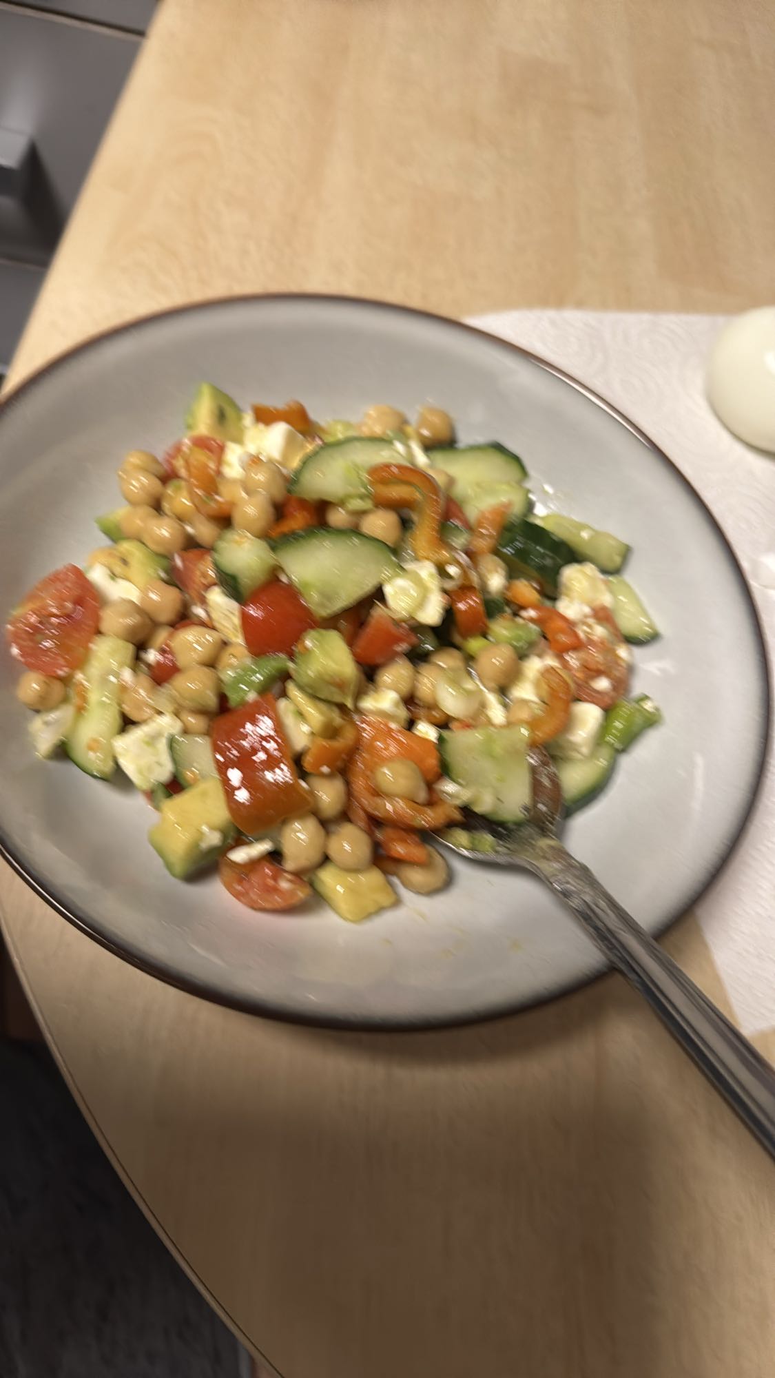 Kichererbsen-Gemüse-Salat