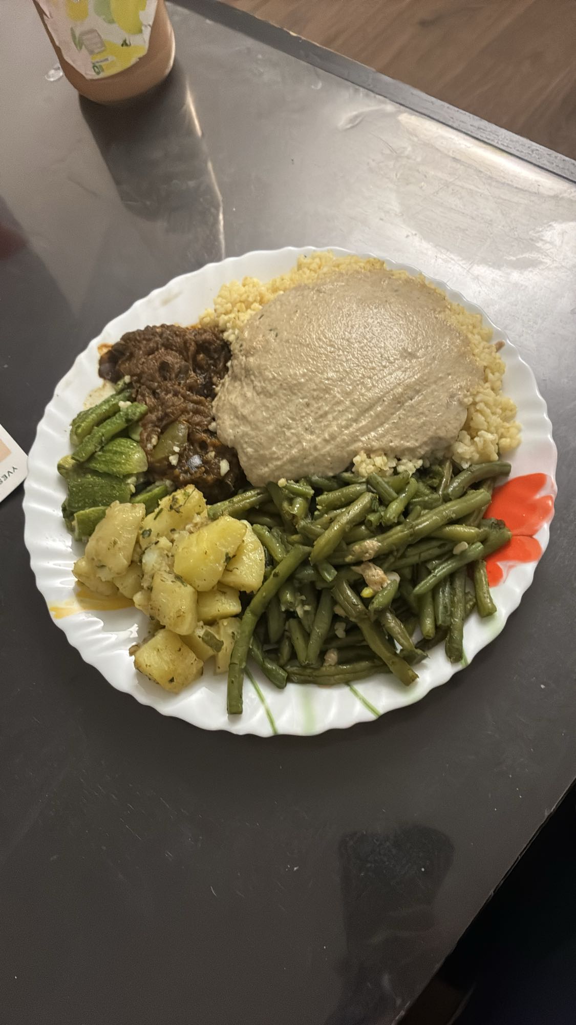 Assiette légumes et boulgour