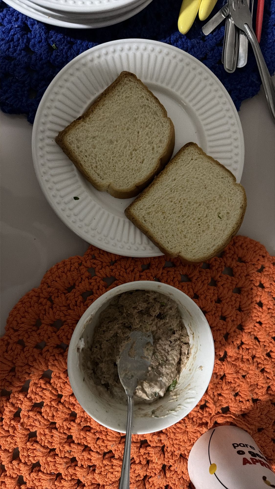 Sanduíche de atum simples