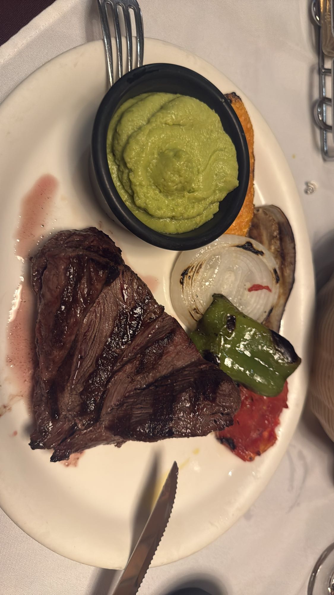 Carne asada con verduras