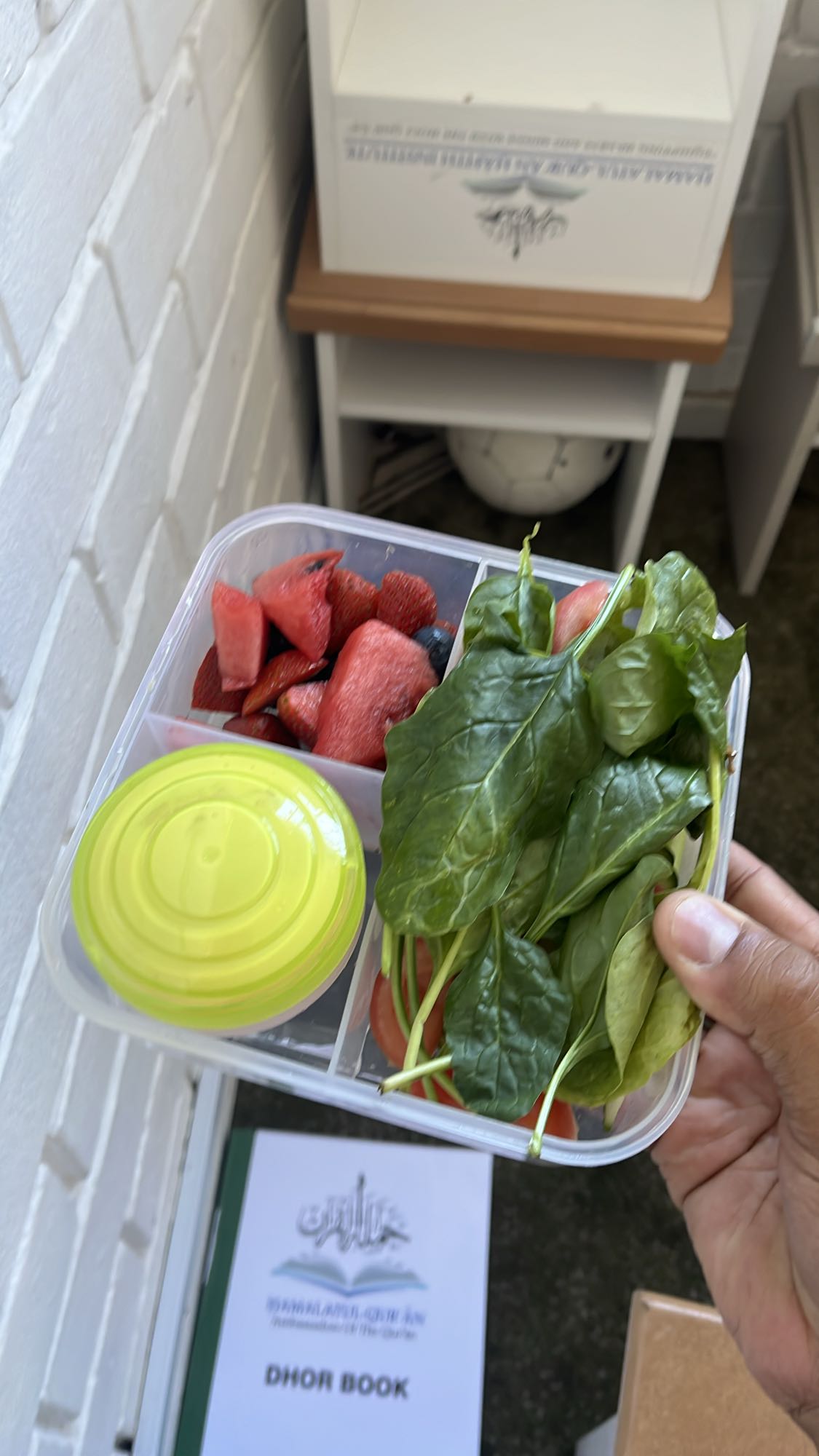 Fruit and Spinach Snack