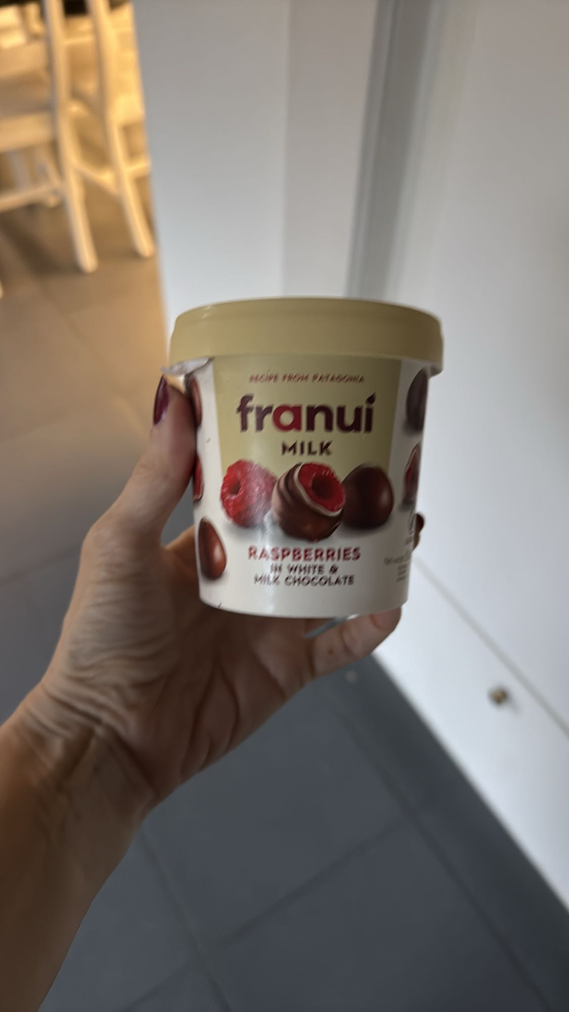 frambozen in chocolade