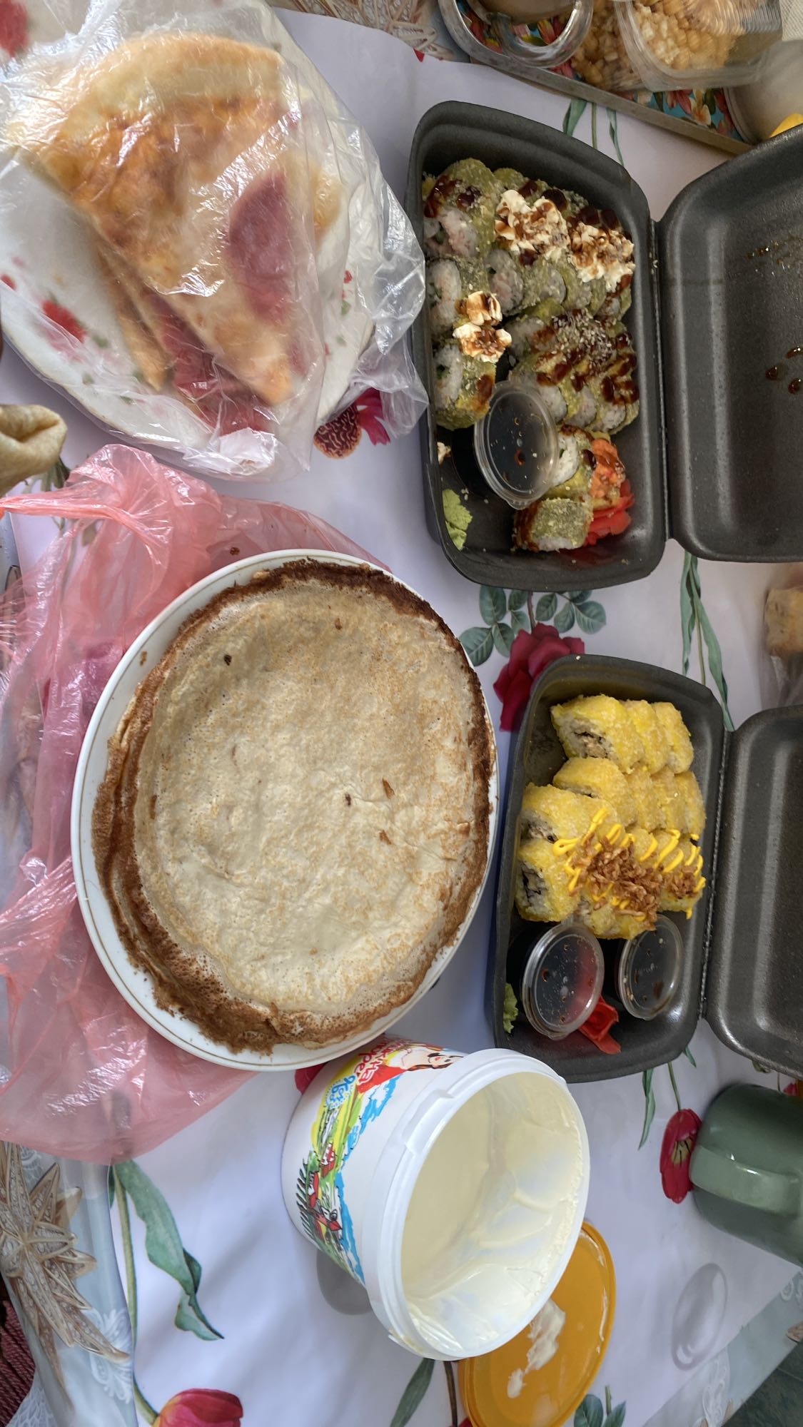 блины и суши сет