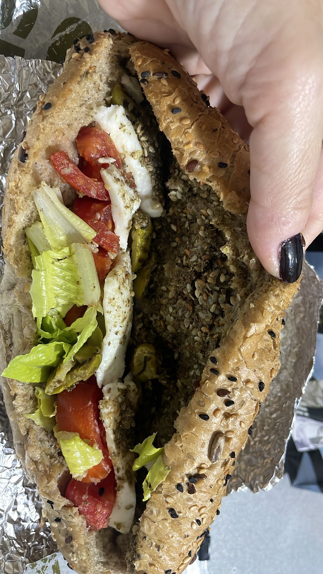 Za'atar Veggie Sandwich