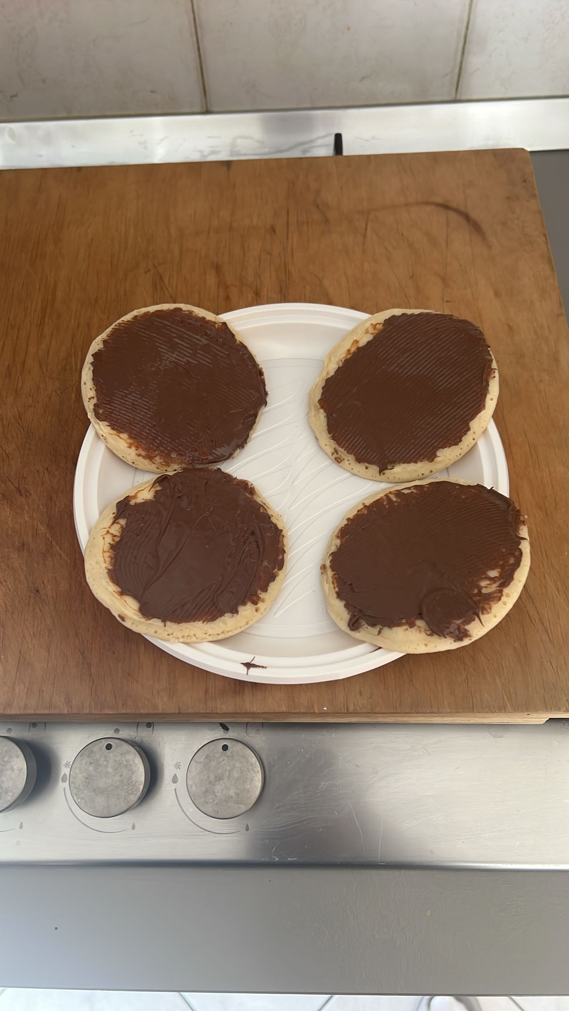 Çikolatalı pankek tabak