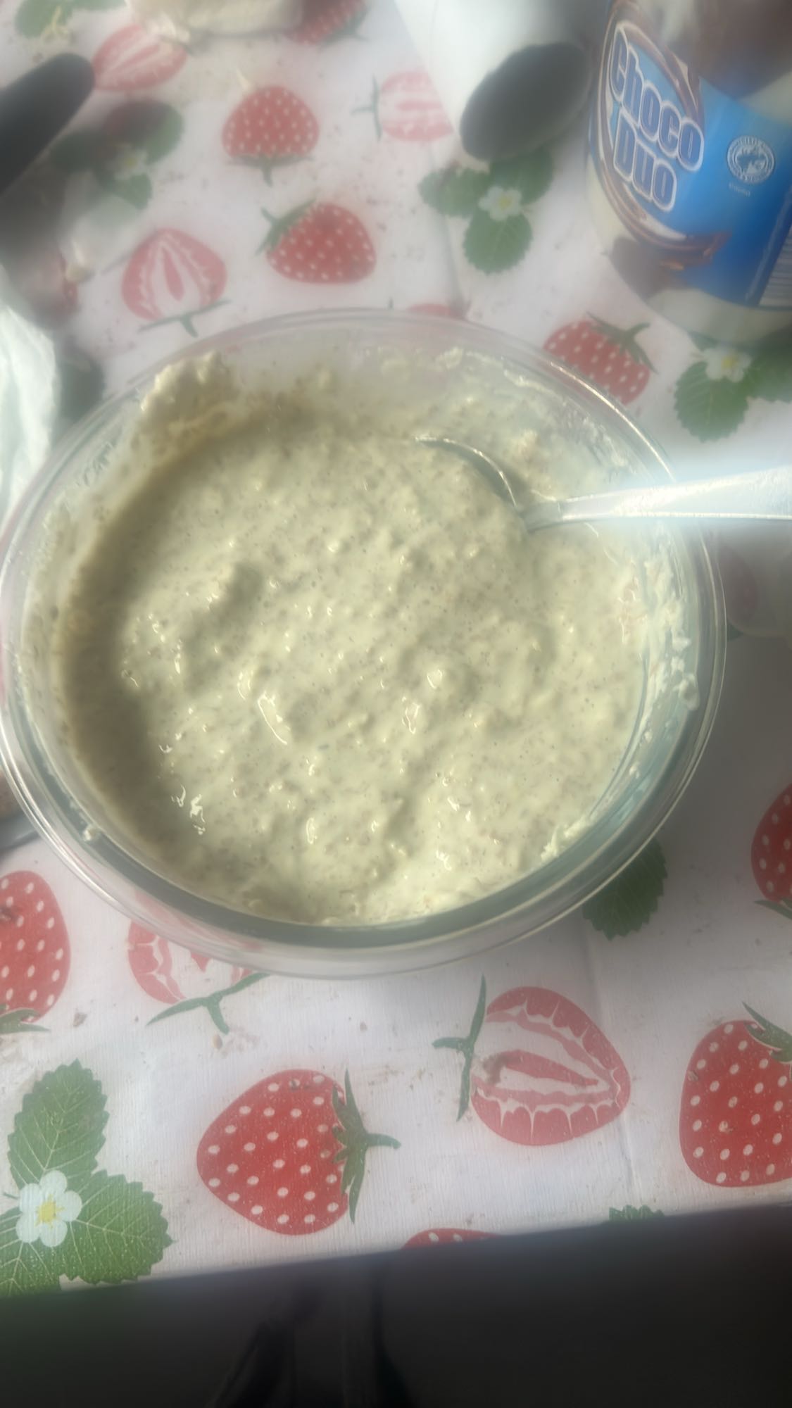 Havregrynsgröt med yoghurt