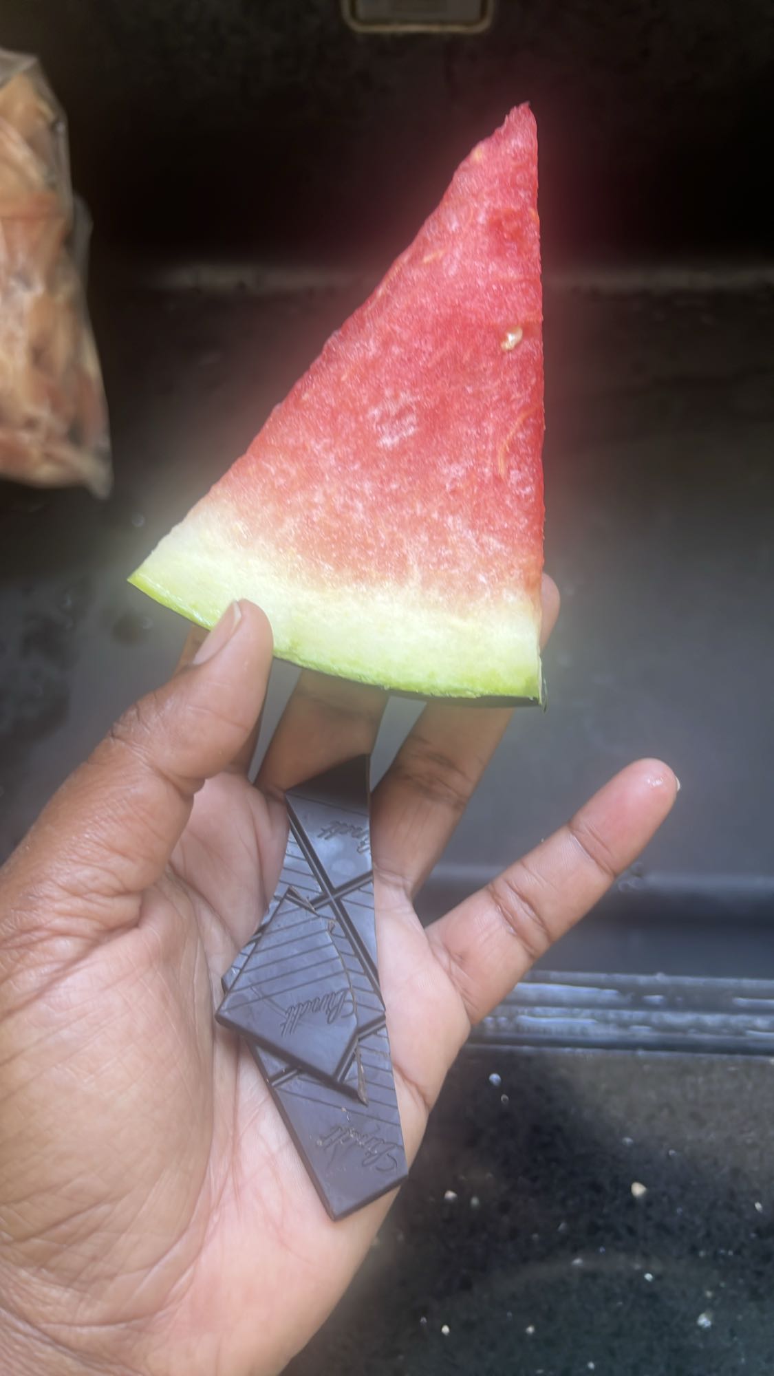 Pastèque et chocolat