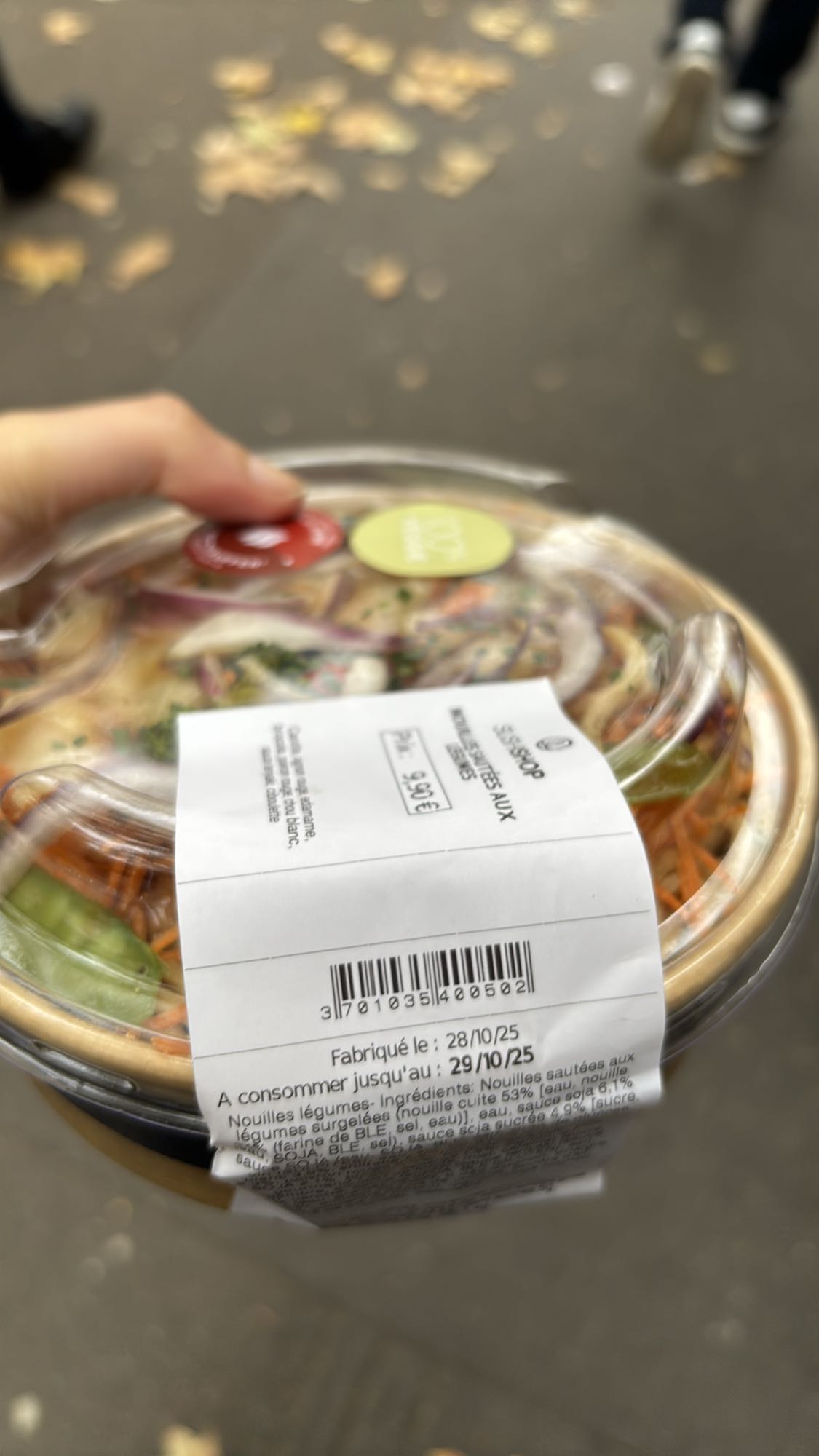 Nouilles sautées légumes