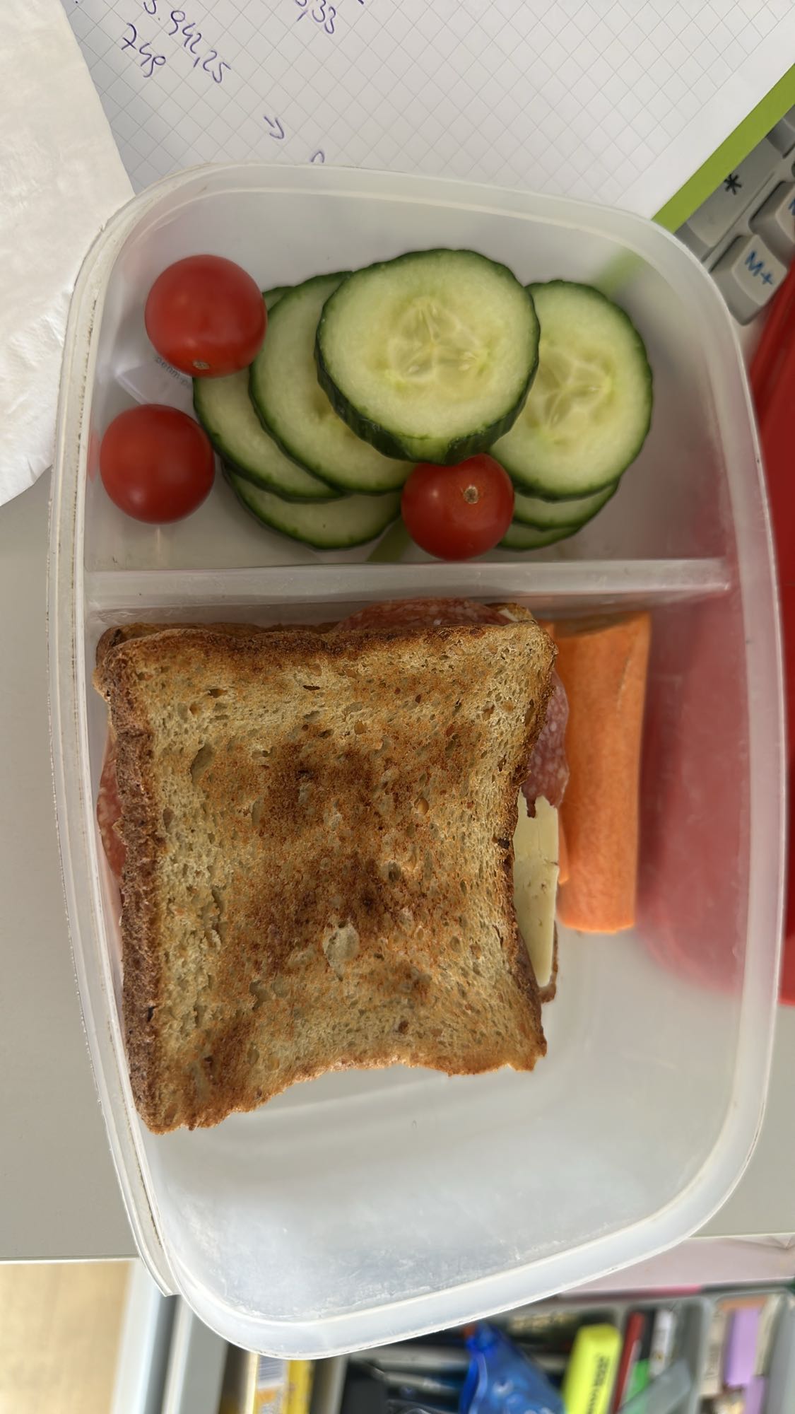 Lunchbox Sandwich & Veggies