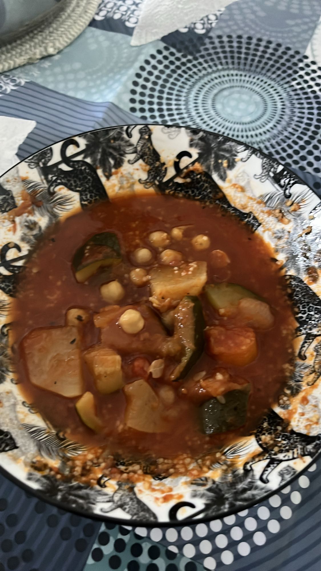 Soupe légumes pois chiches