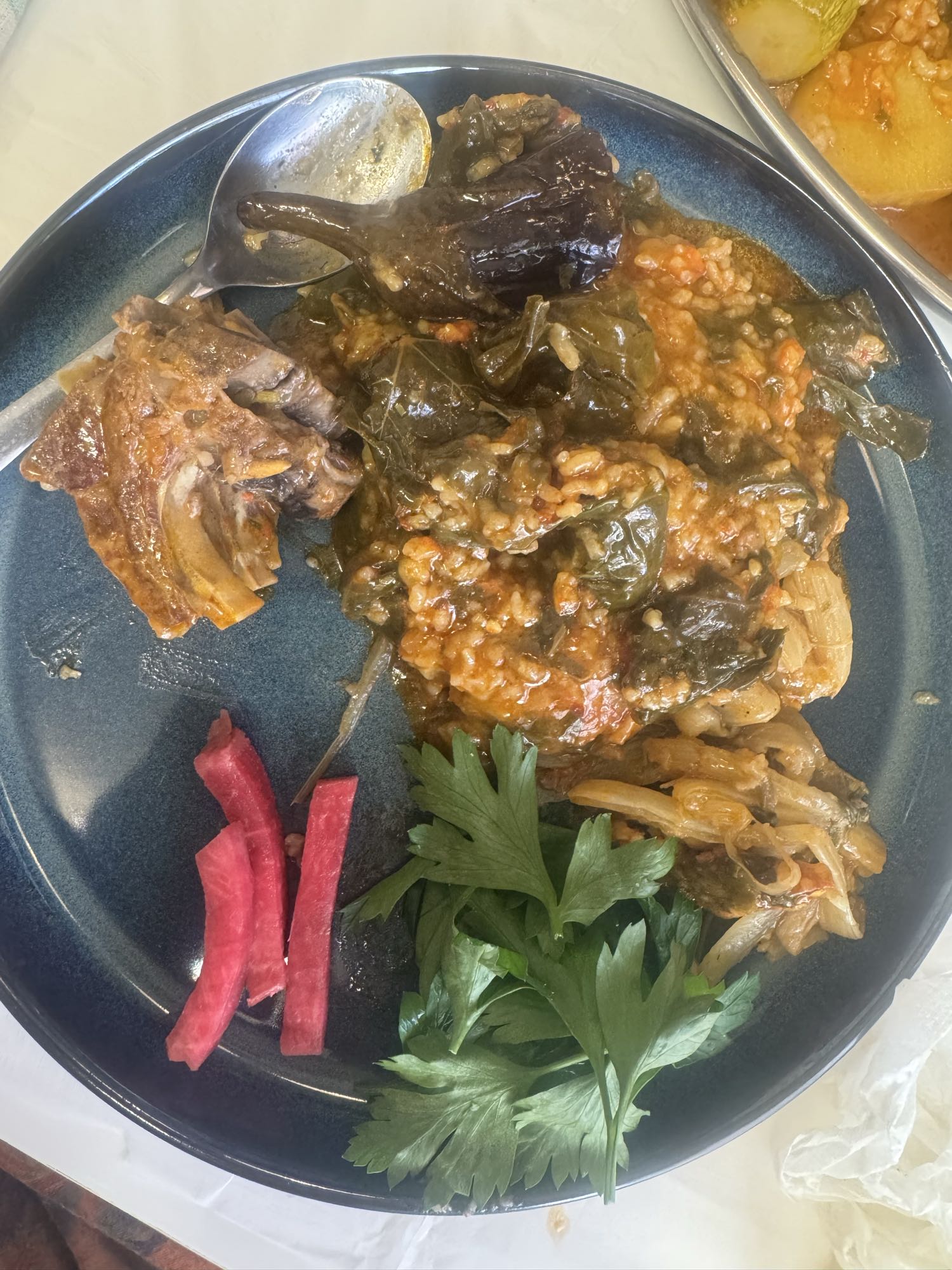 Fyllda grönsaker med lamm