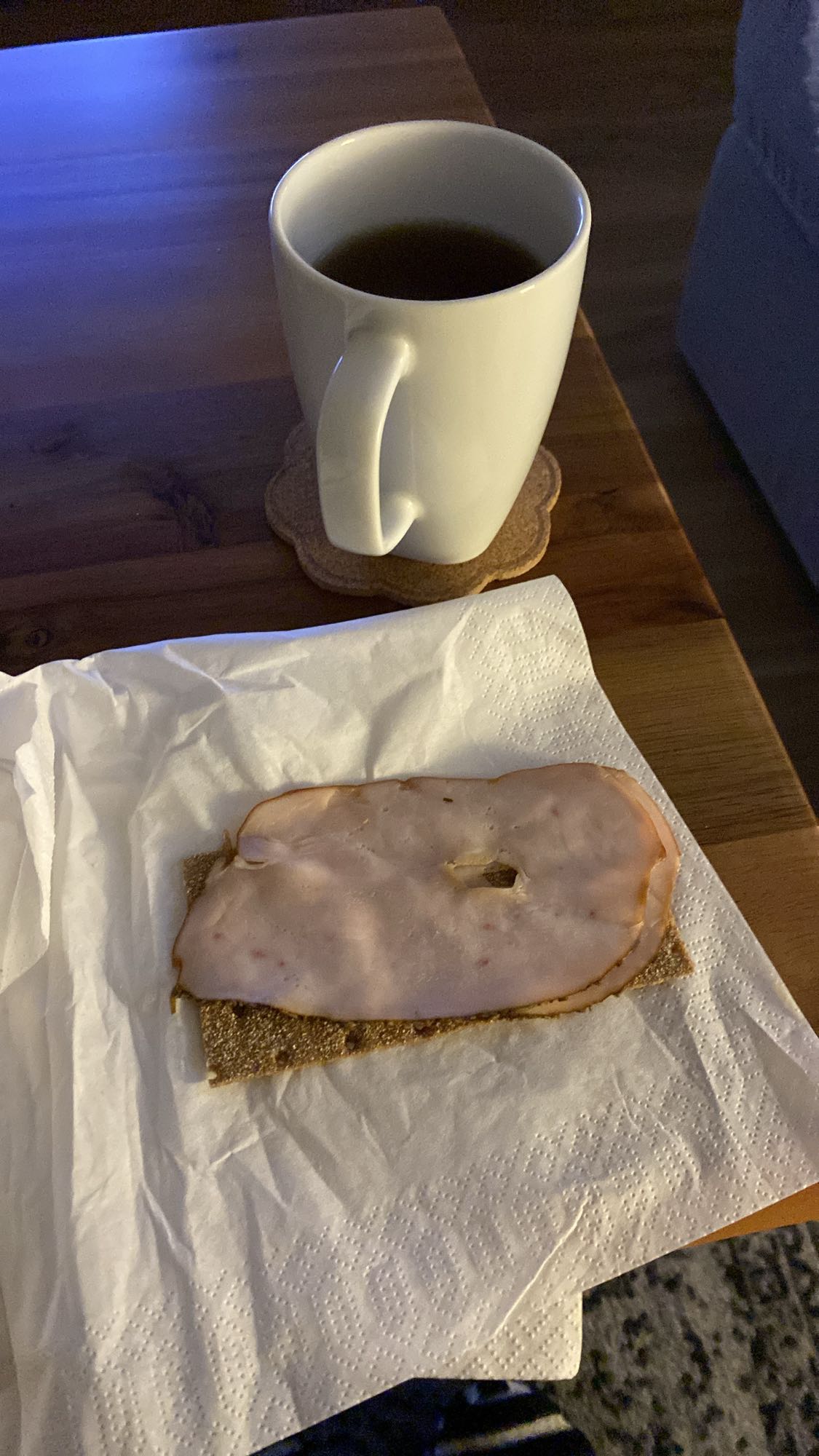 Knäckebröd med kalkon