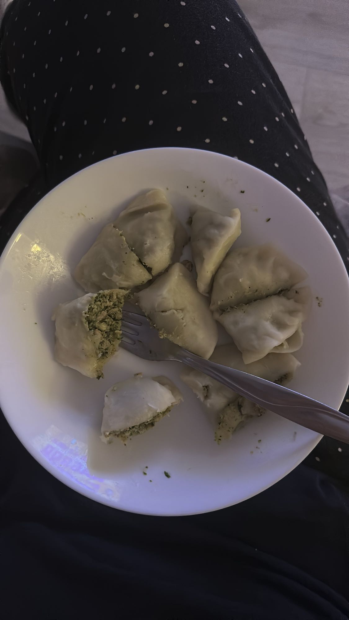 pierogi ze szpinakiem