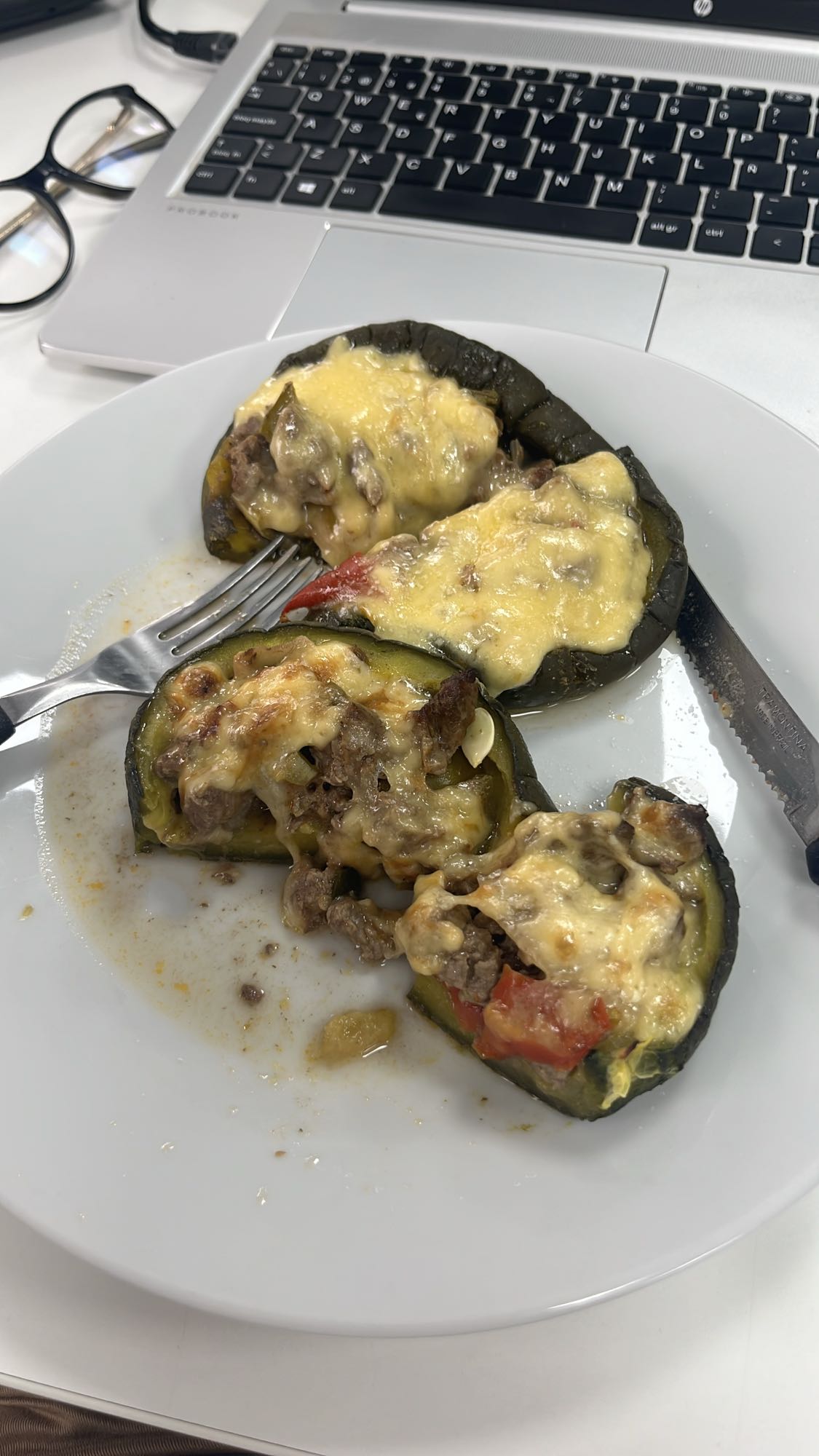 Pimientos rellenos con queso