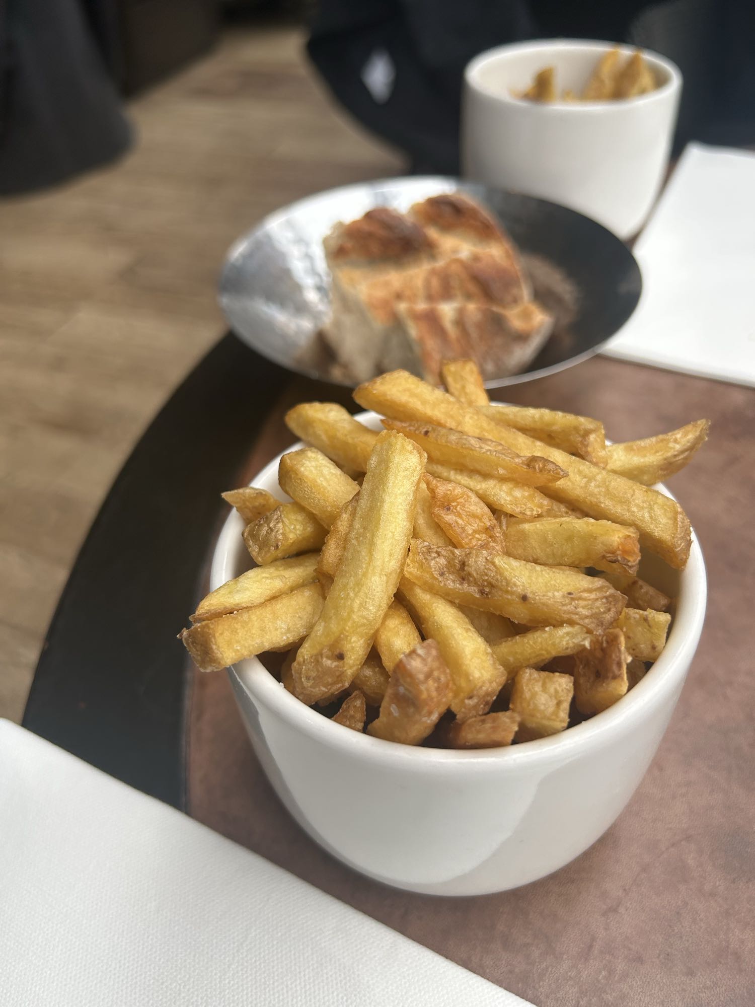 Frites et pain