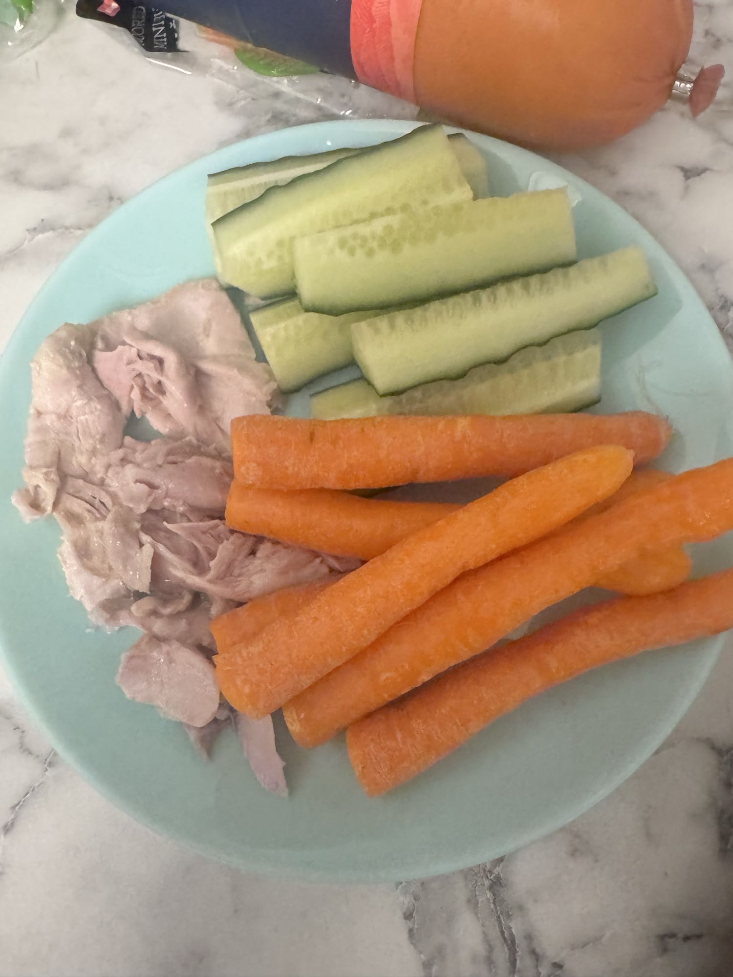 овощи с ветчиной