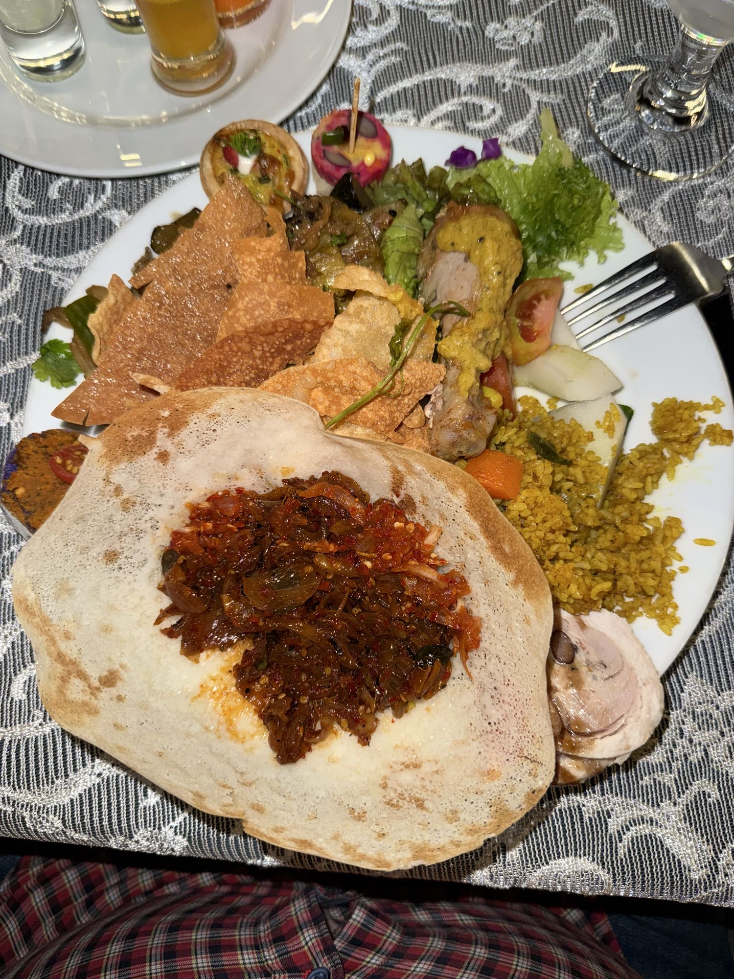 Индийская тарелка микс