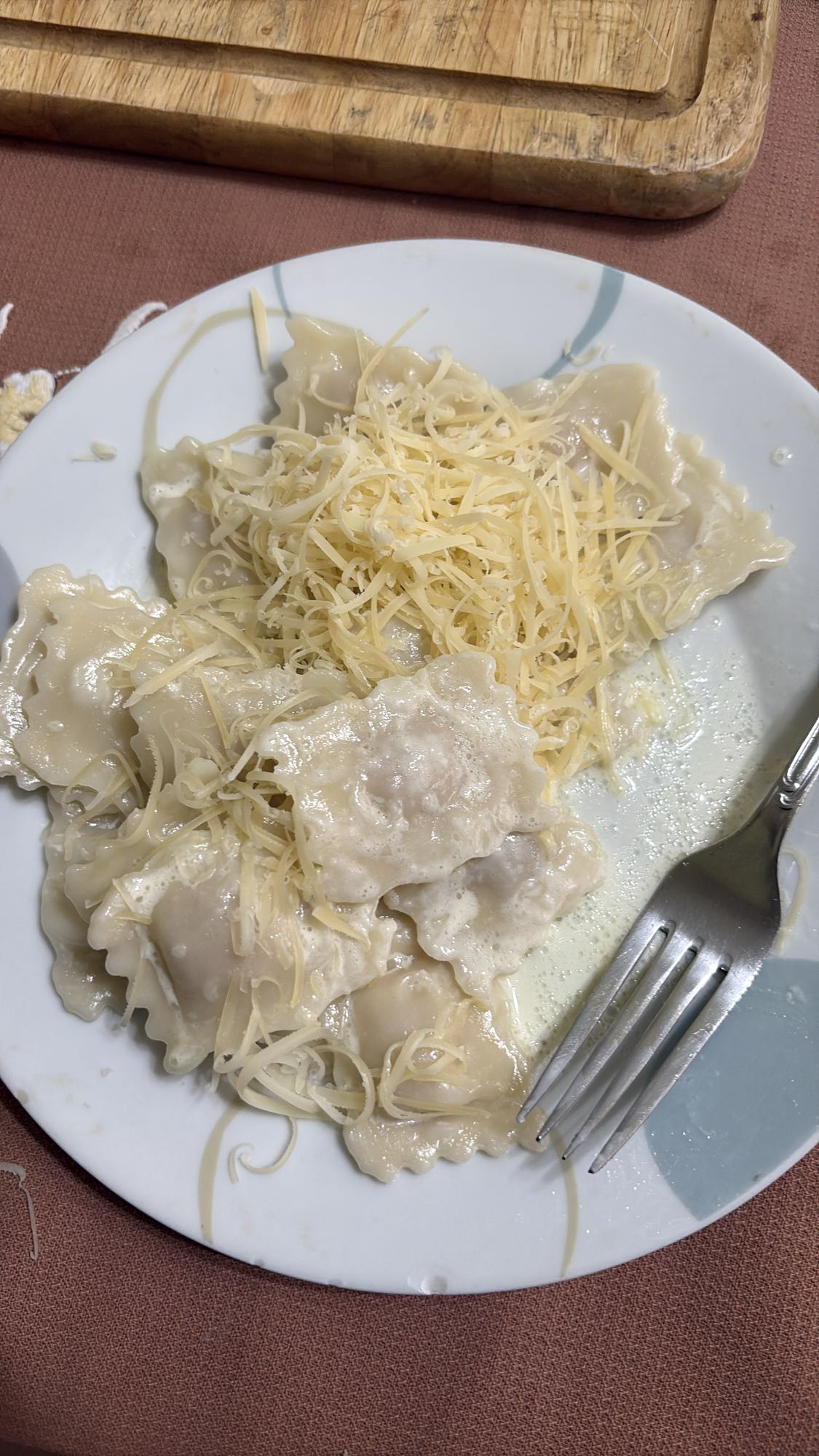 Ravioles con queso