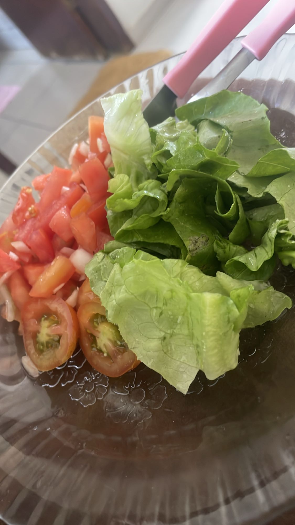 Salada simples fresca