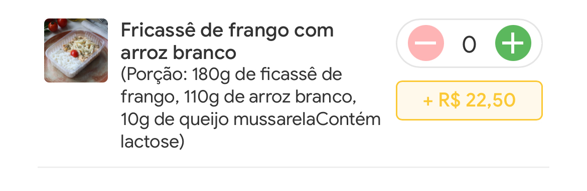 Fricassê c/ arroz branco