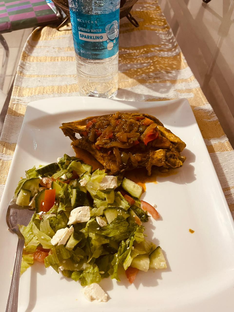 Grilled Fish & Greek Salad