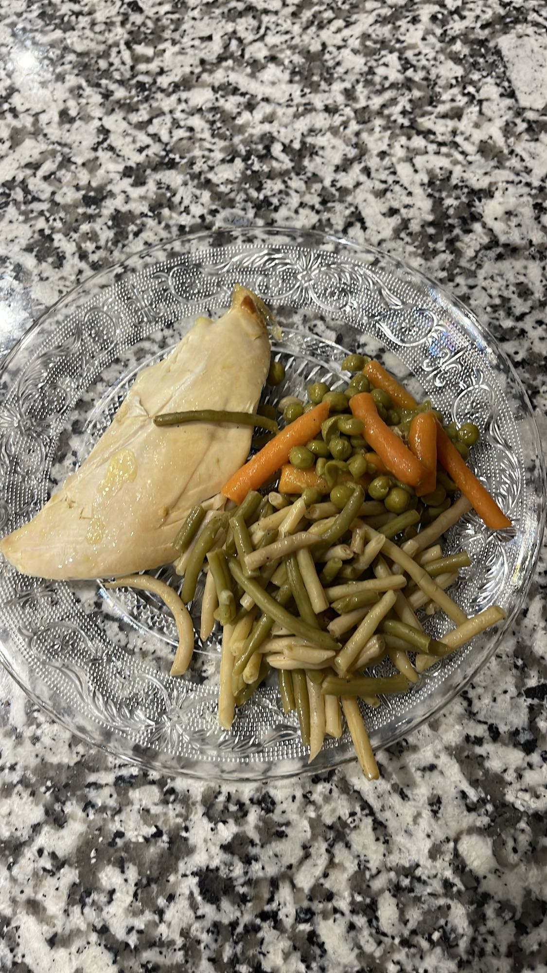 Poulet et légumes vapeur