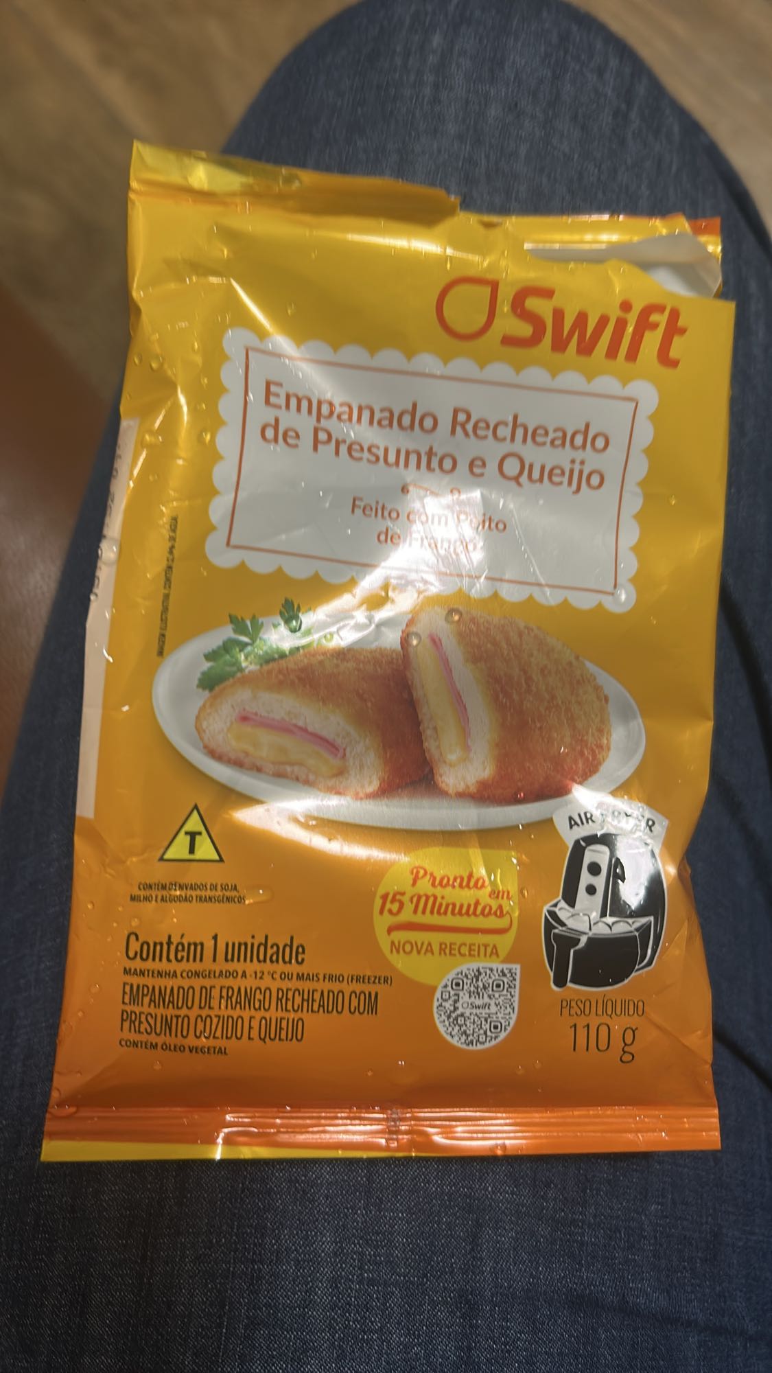 Empanado de presunto e queijo