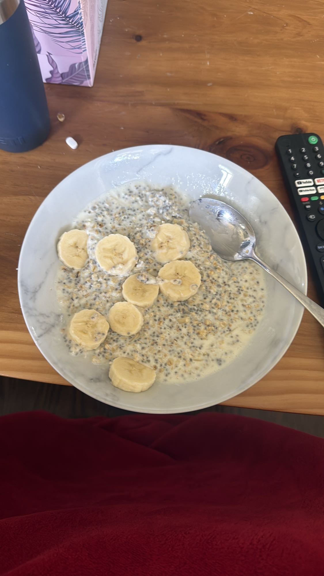 Banana chia overnight oats