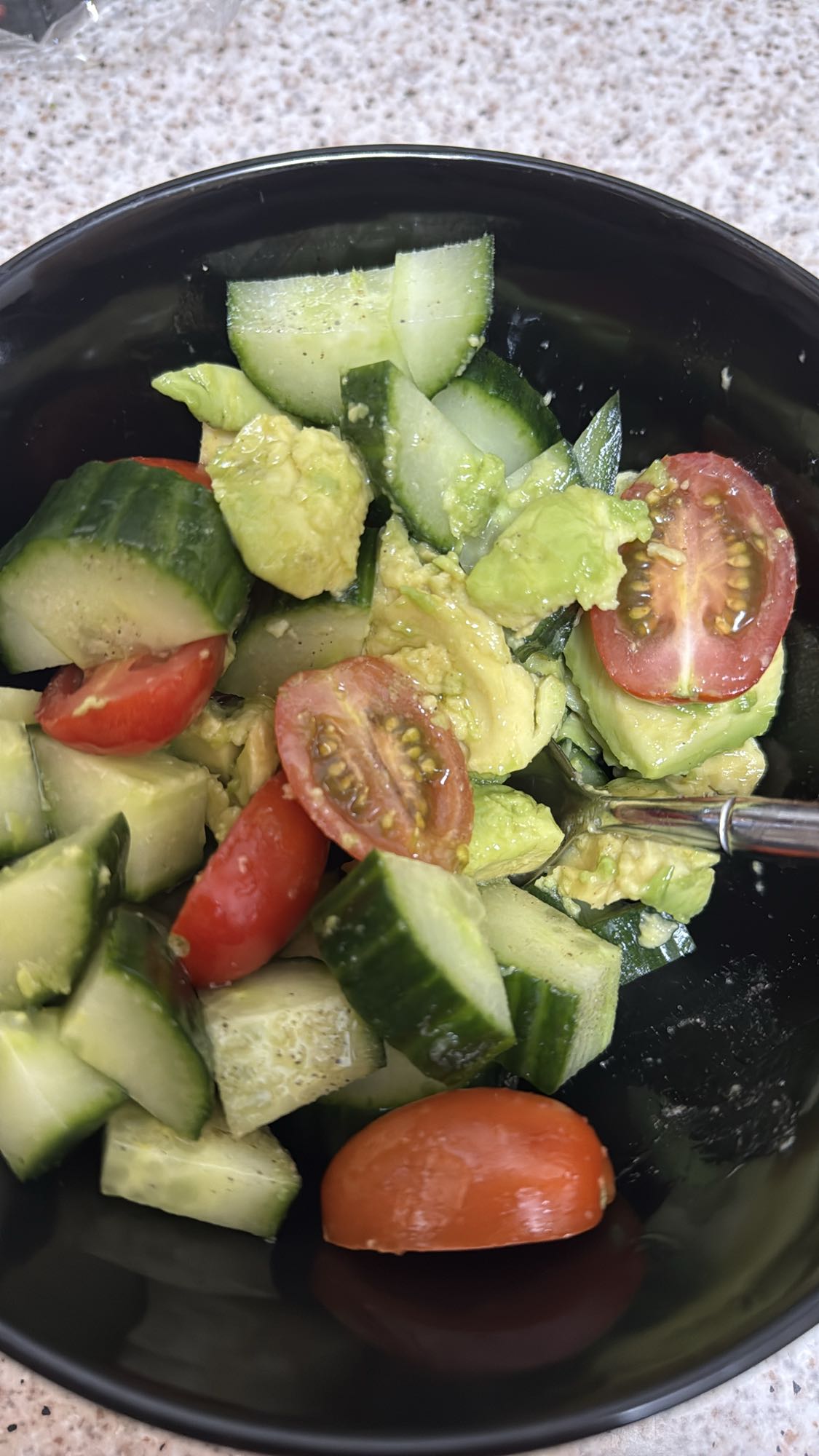 Avocado Komkommer Tomaat Salade