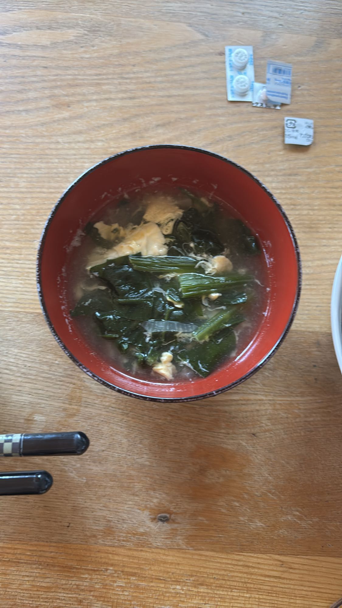 わかめと卵のスープ
