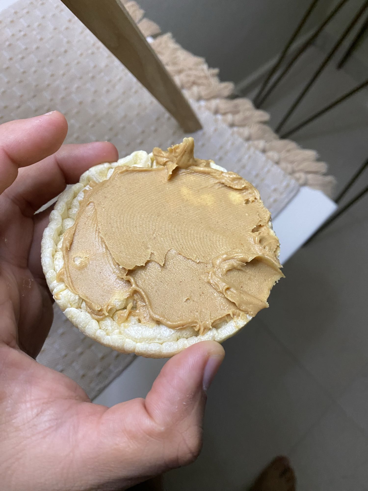 Torra de garbanzo con cacahuete