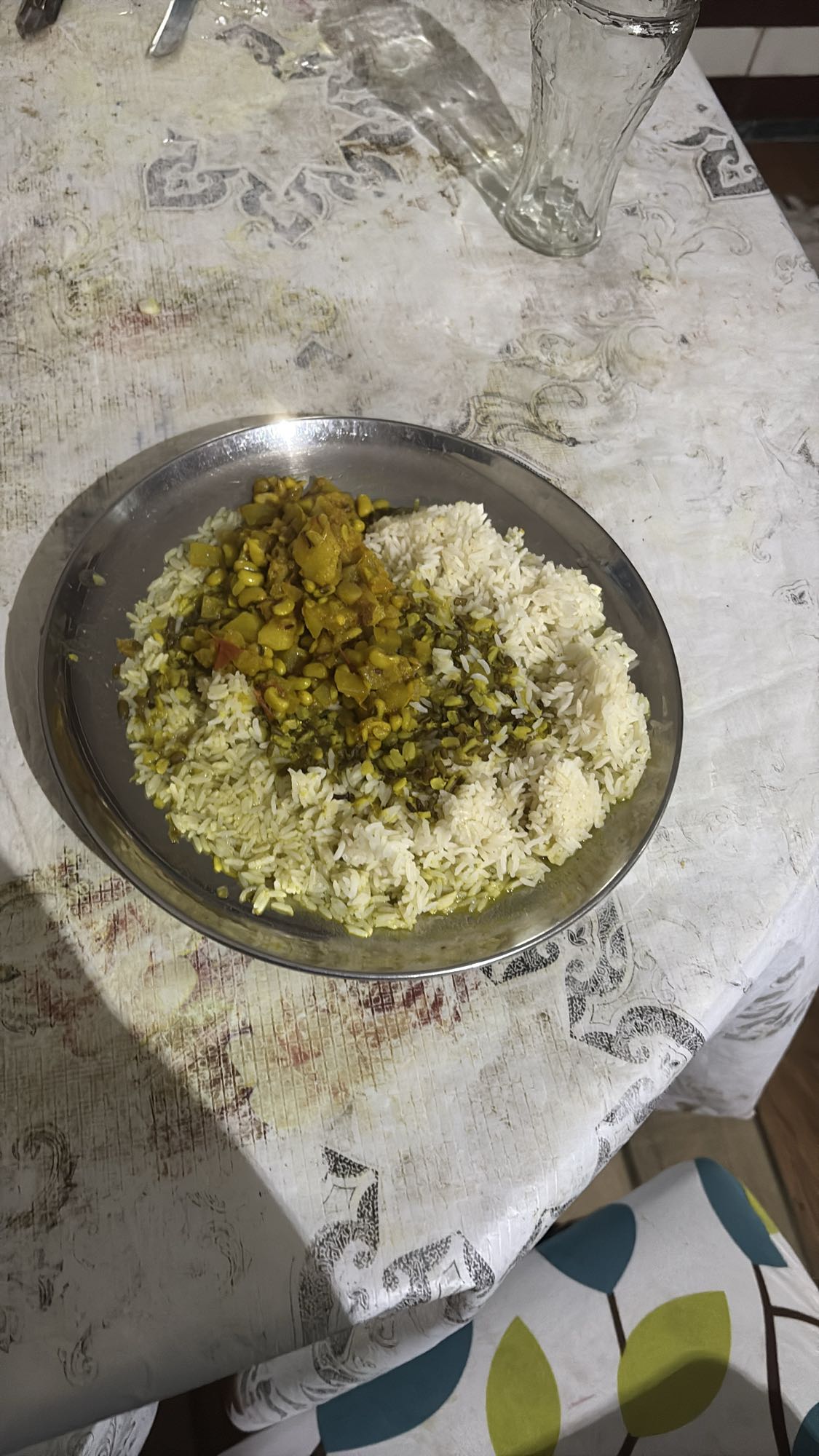 Rice with vegetable curry