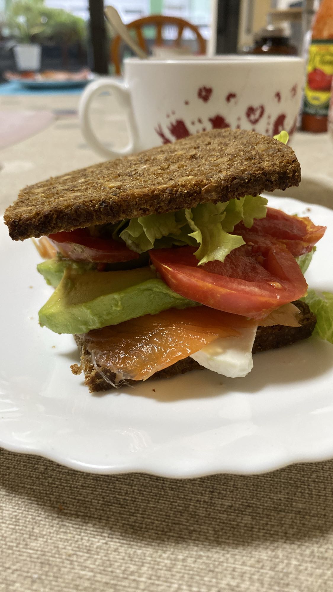 Sándwich integral salmón