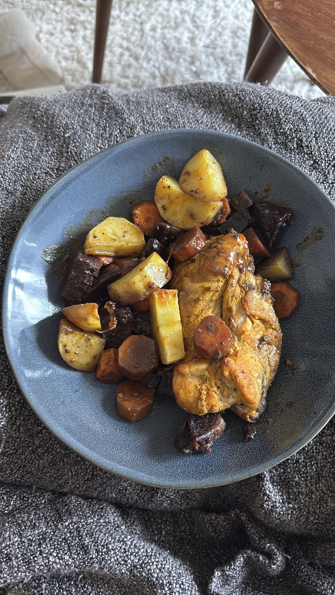 Kyckling med rotfrukter