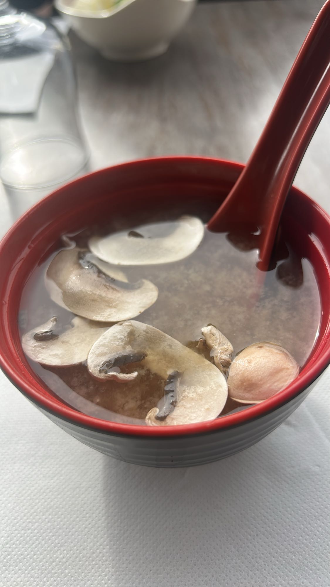 Soupe miso aux champignons