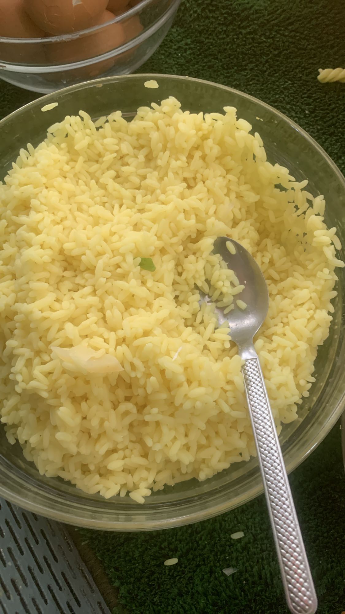 Riz jaune assaisonné