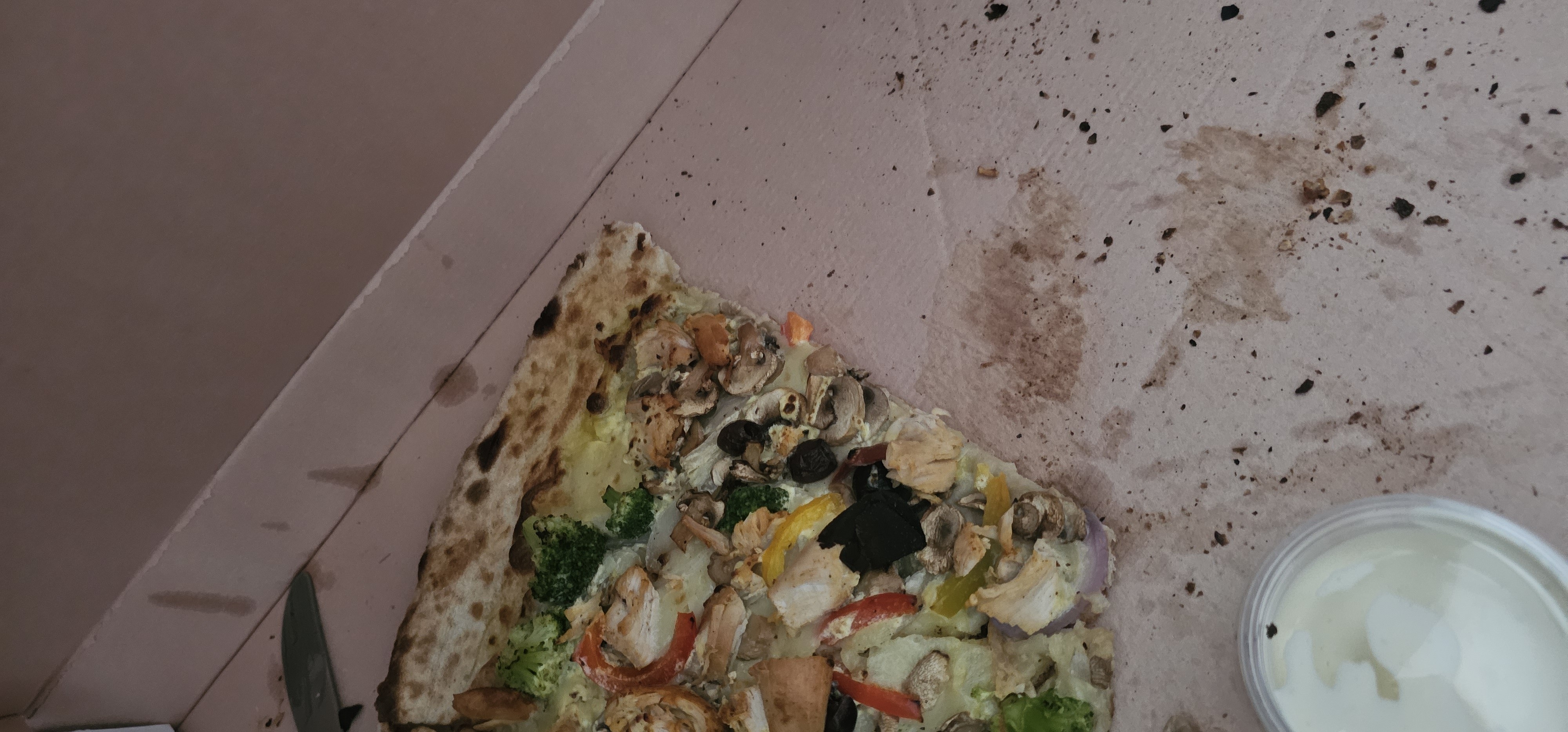 Groentepizza met kip