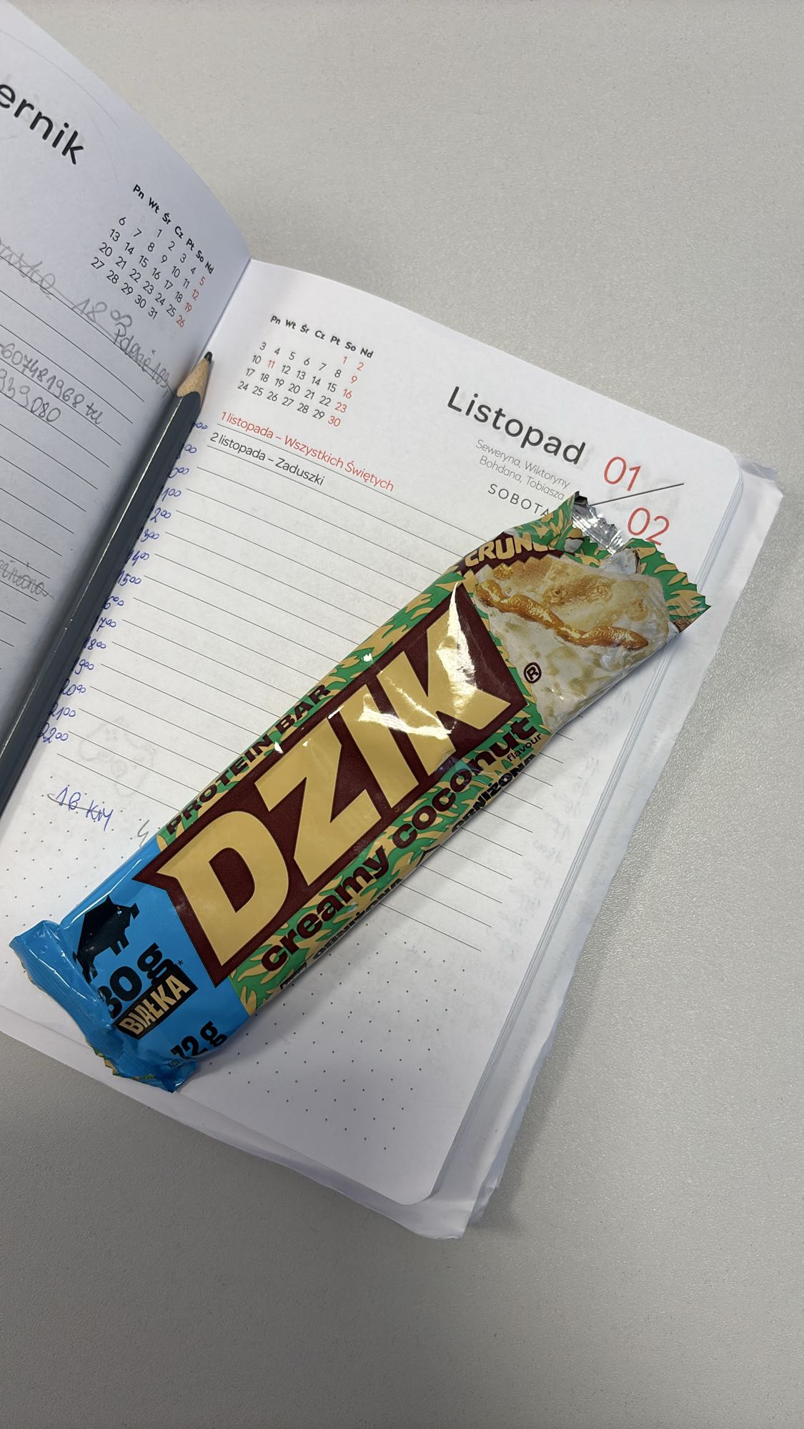 Baton proteinowy kokosowy