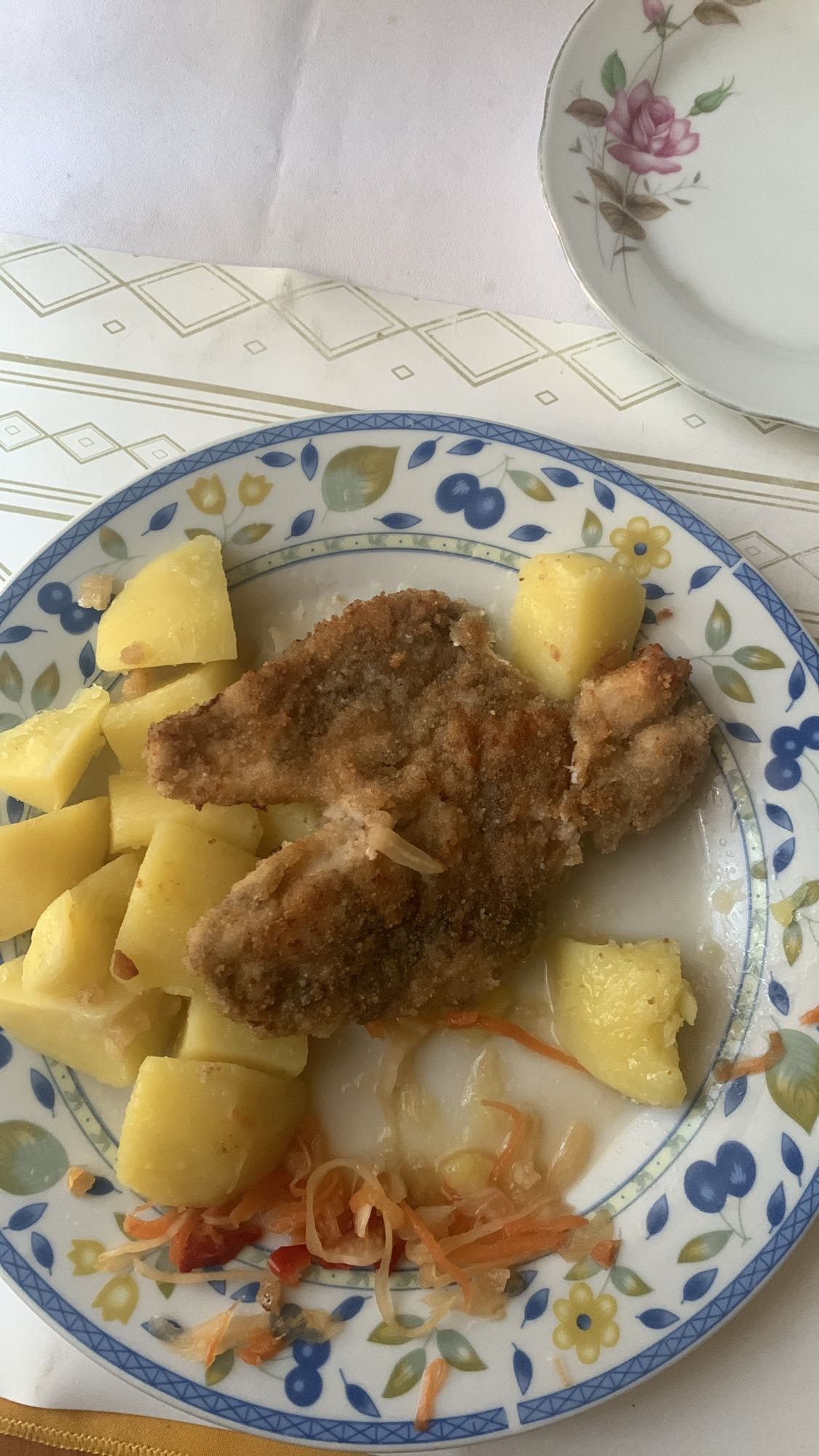 Kotlet schabowy z ziemniakami