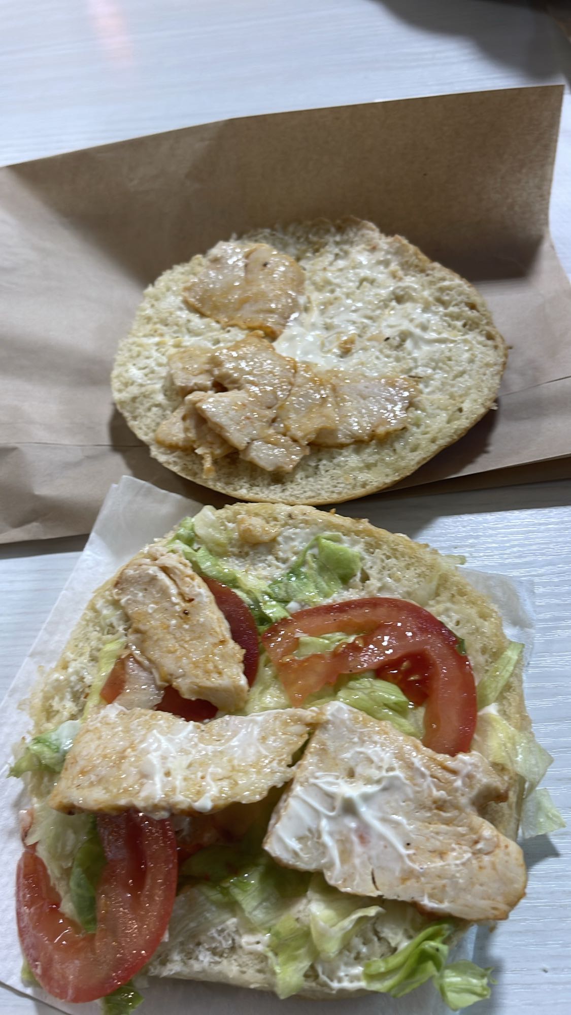 Sandwich au poulet
